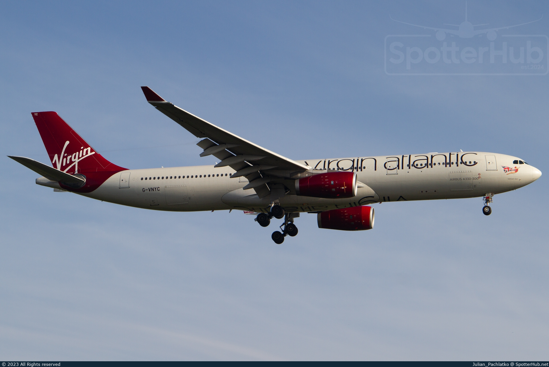 Photo of G-VNYC - Airbus A330-343 operated by Virgin Atlantic Airways
