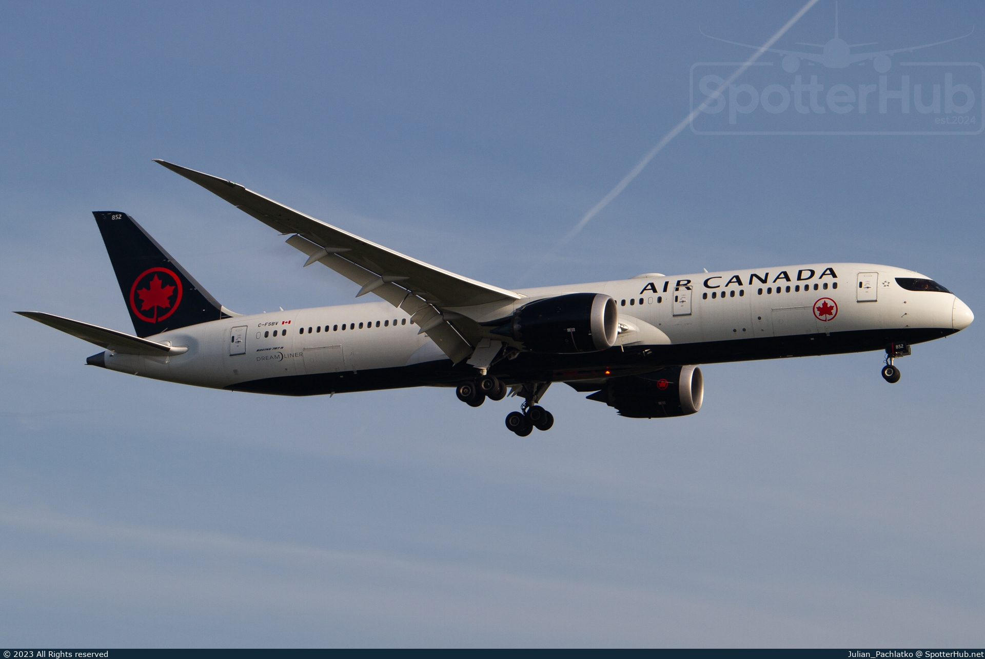 Photo of C-FSBV - Boeing 787-9 Dreamliner operated by Air Canada