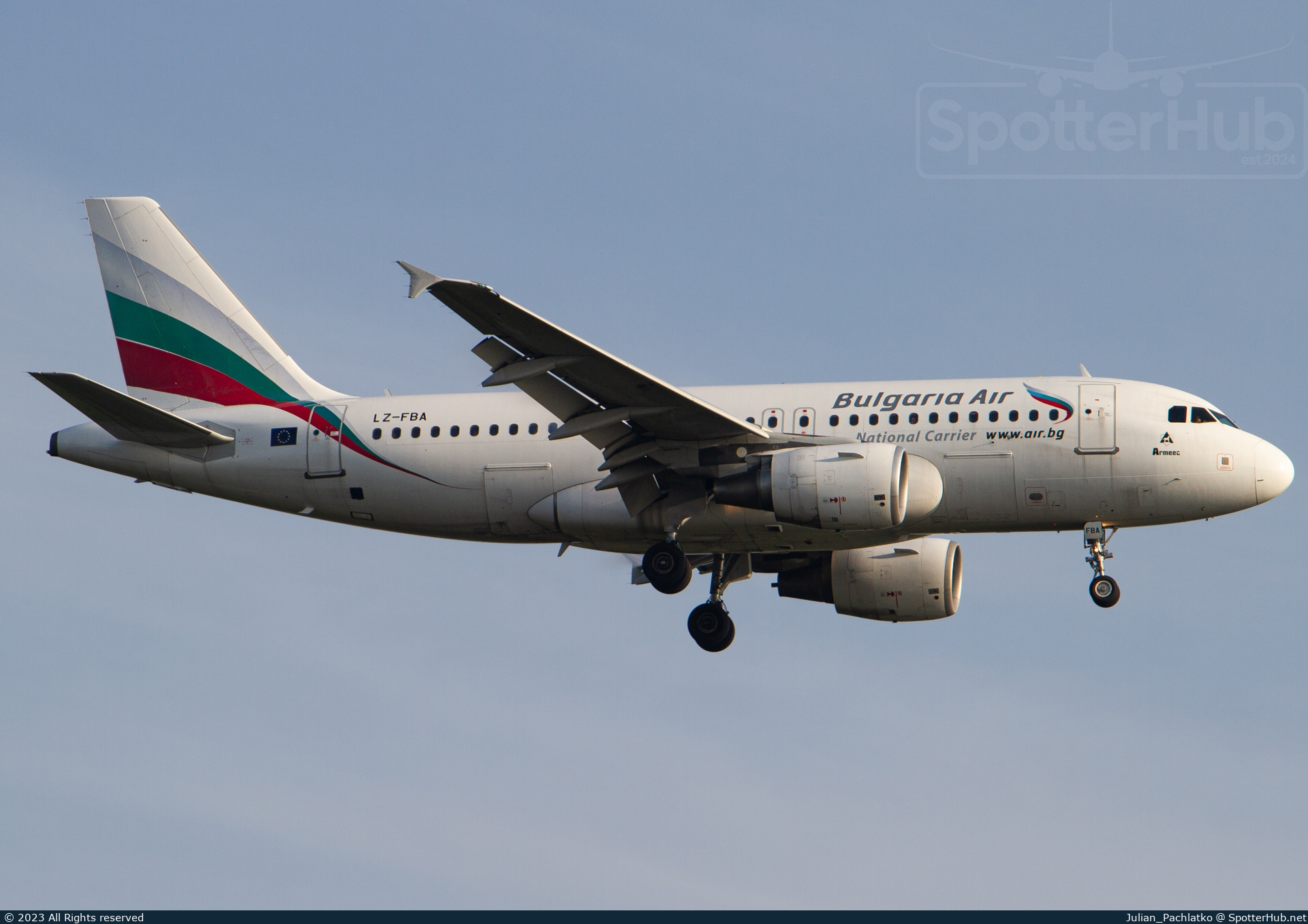 Photo of LZ-FBA - Airbus A319-112 operated by Bulgaria Air
