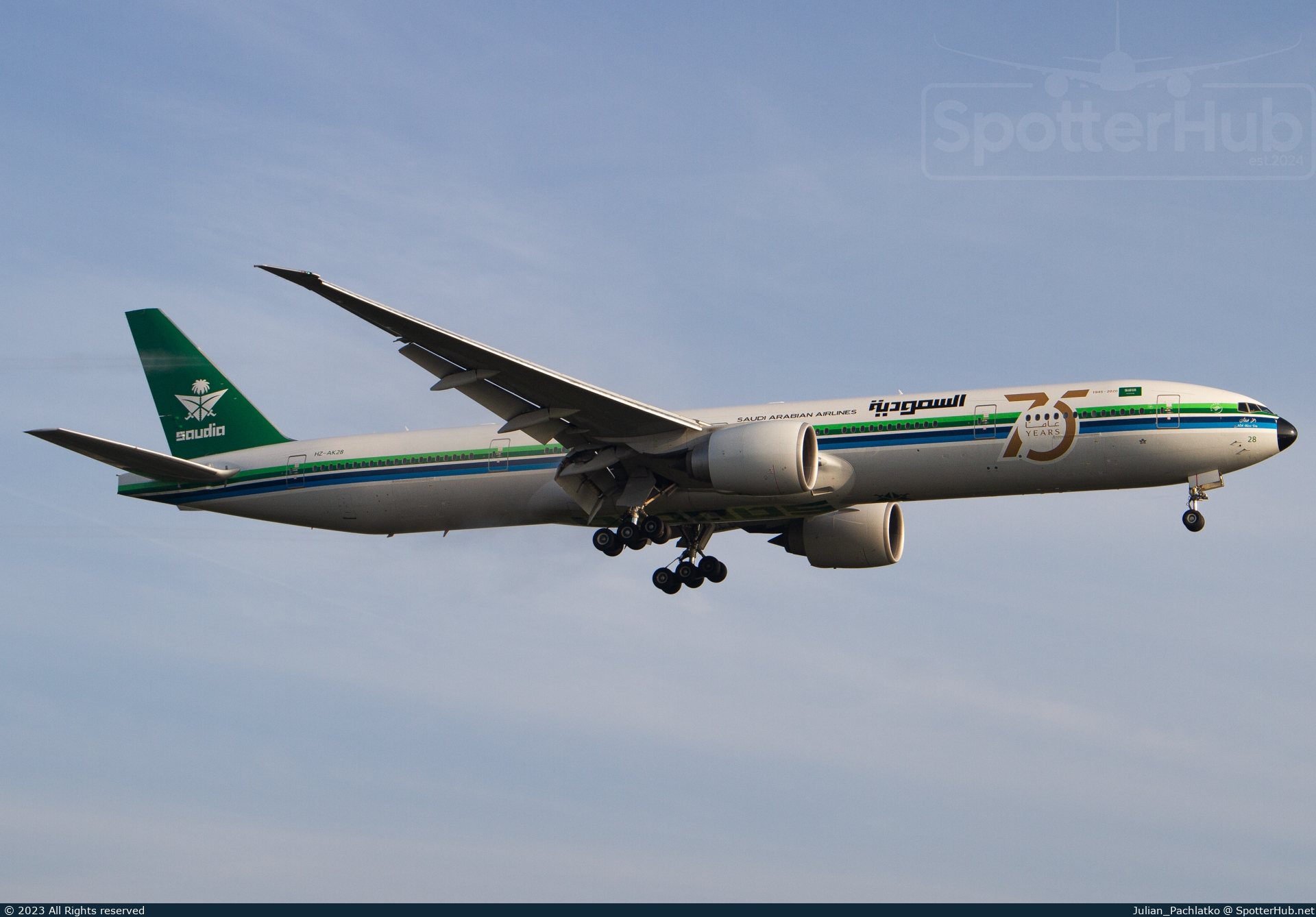 Photo of HZ-AK28 - Boeing 777-368(ER) operated by Saudia