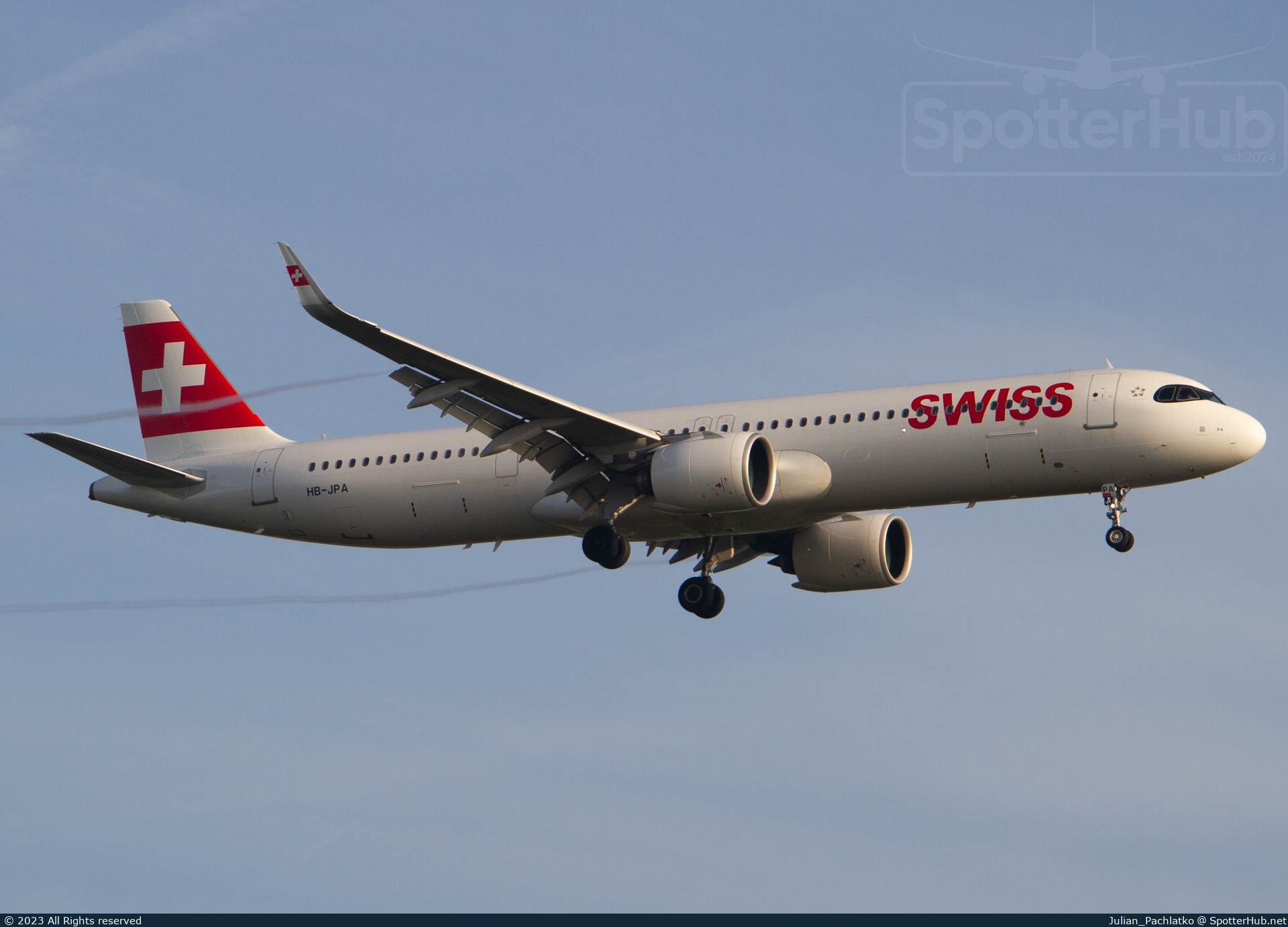 Photo of HB-JPA - Airbus A321-271NX operated by Swiss International Air Lines