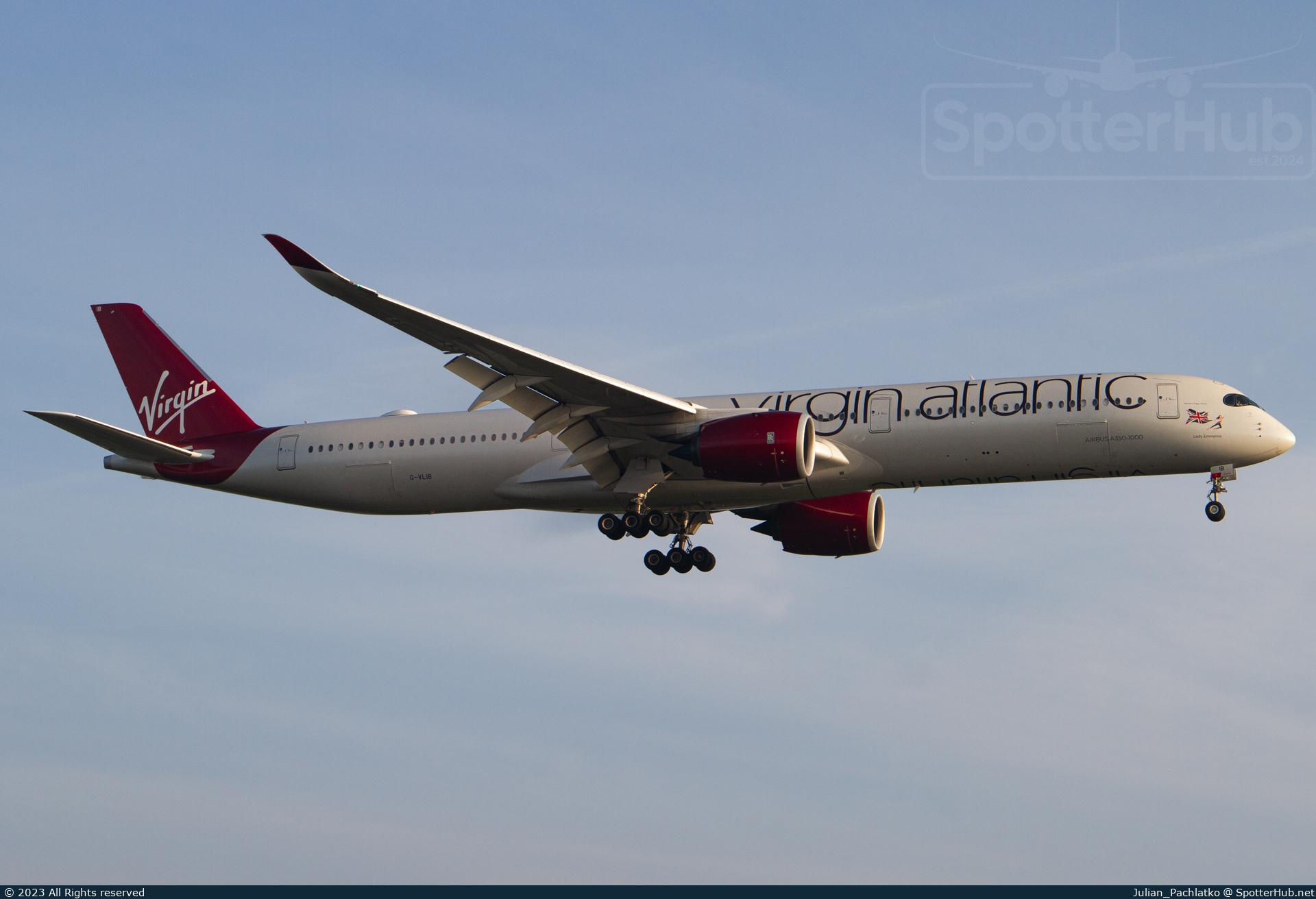 Photo of G-VLIB - Airbus A350-1041 operated by Virgin Atlantic Airways