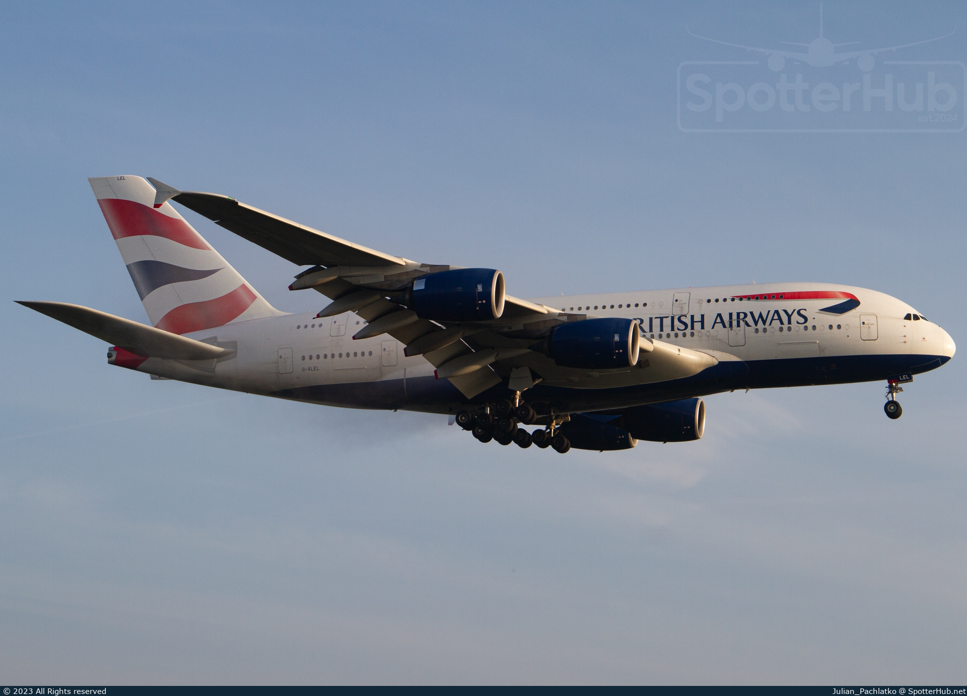 Photo of G-XLEL - Airbus A380-841 operated by British Airways