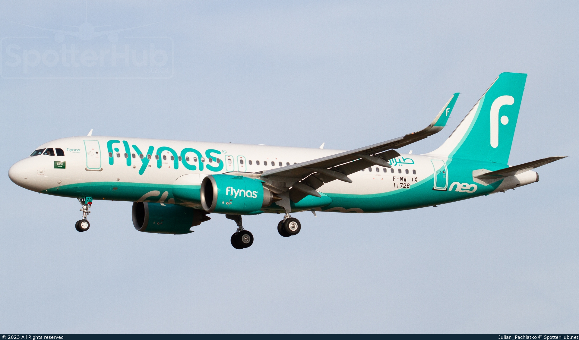 Photo of F-WWIX - Airbus A320-251N operated by Flynas