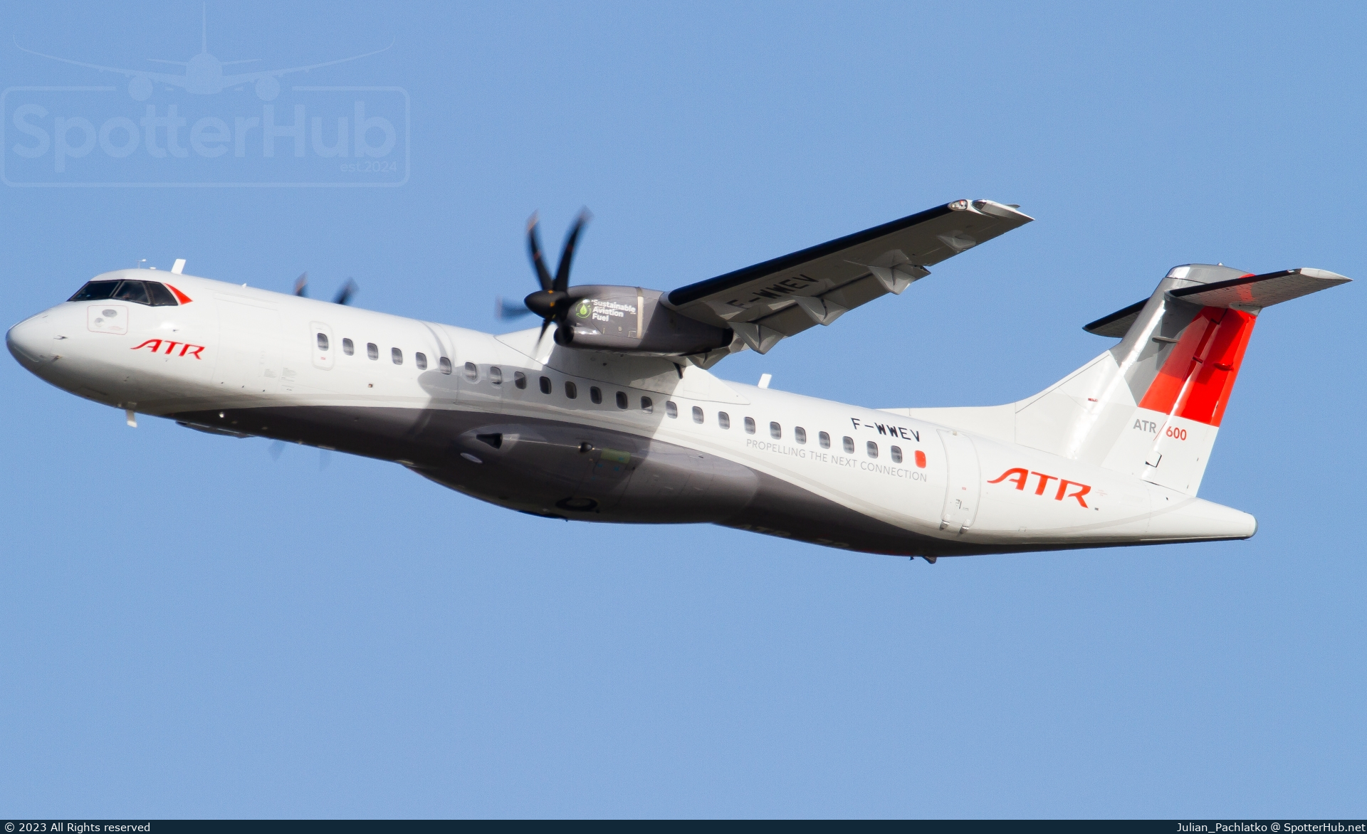 Photo of F-WWEV - ATR 72-600 operated by ATR