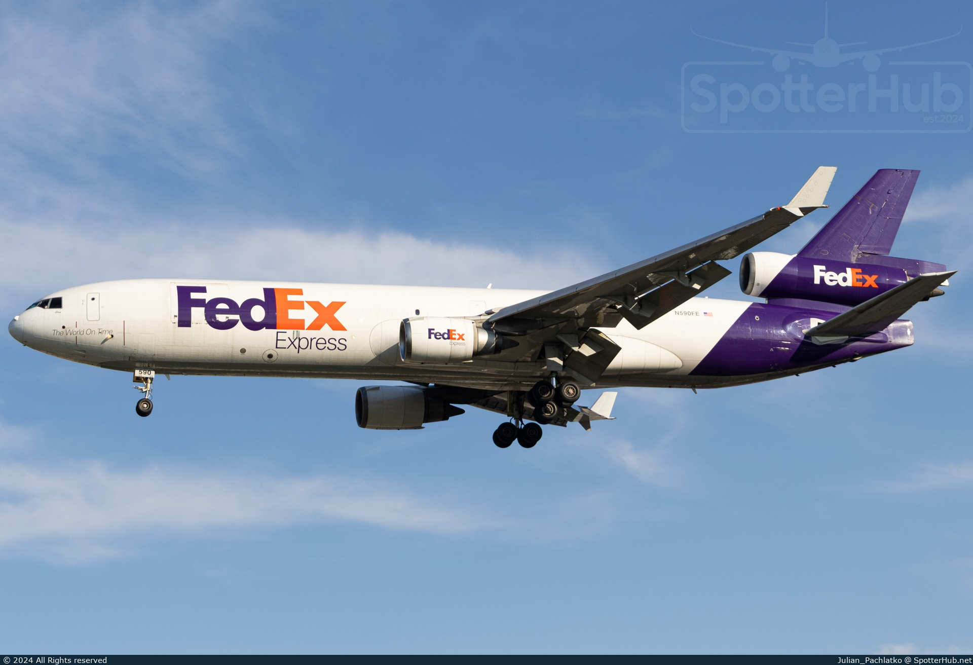 Photo of N590FE - McDonnell Douglas MD-11(F) operated by FedEx