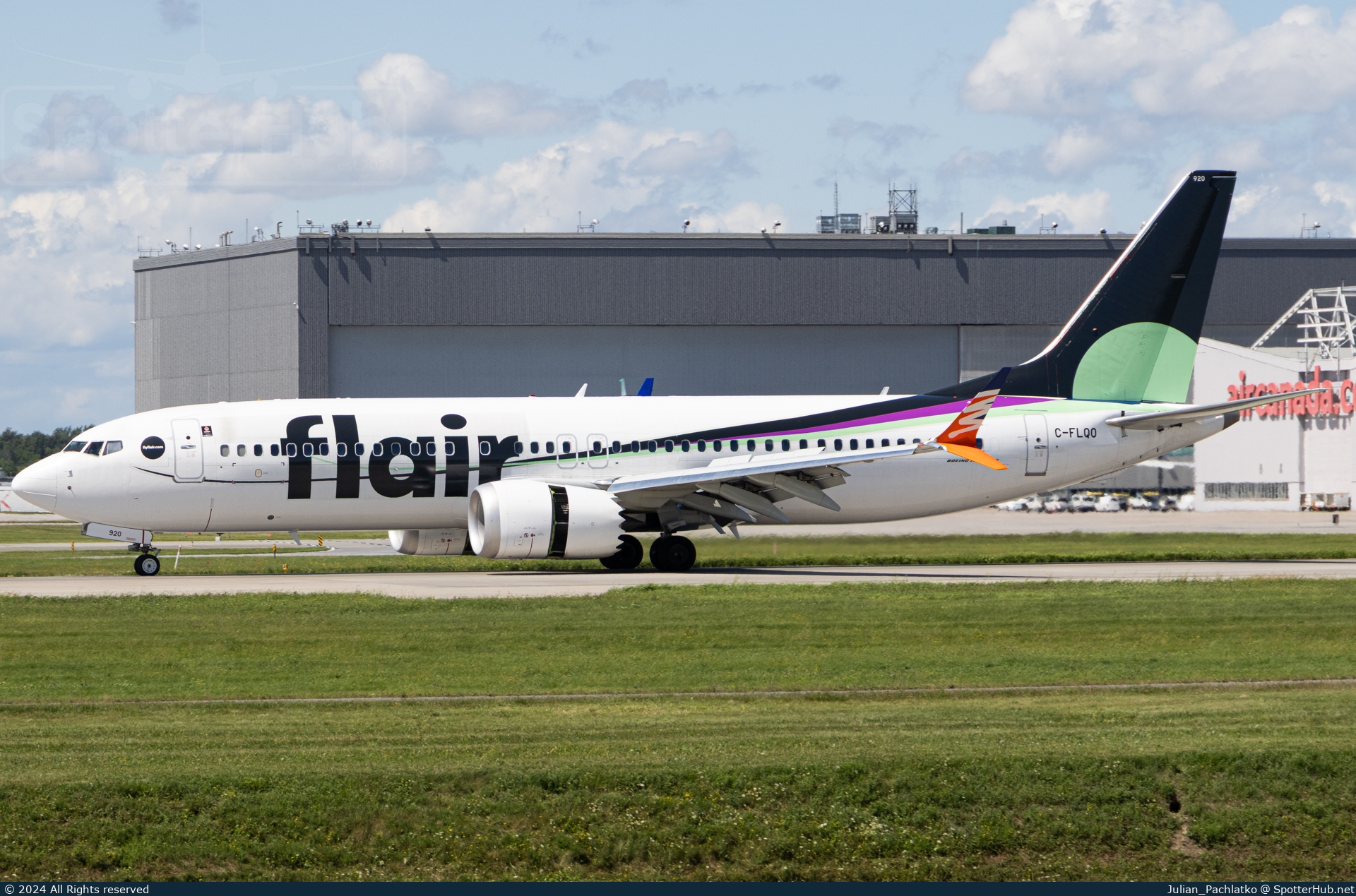 Photo of C-FLQO - Boeing 737 MAX 8 operated by Flair Airlines