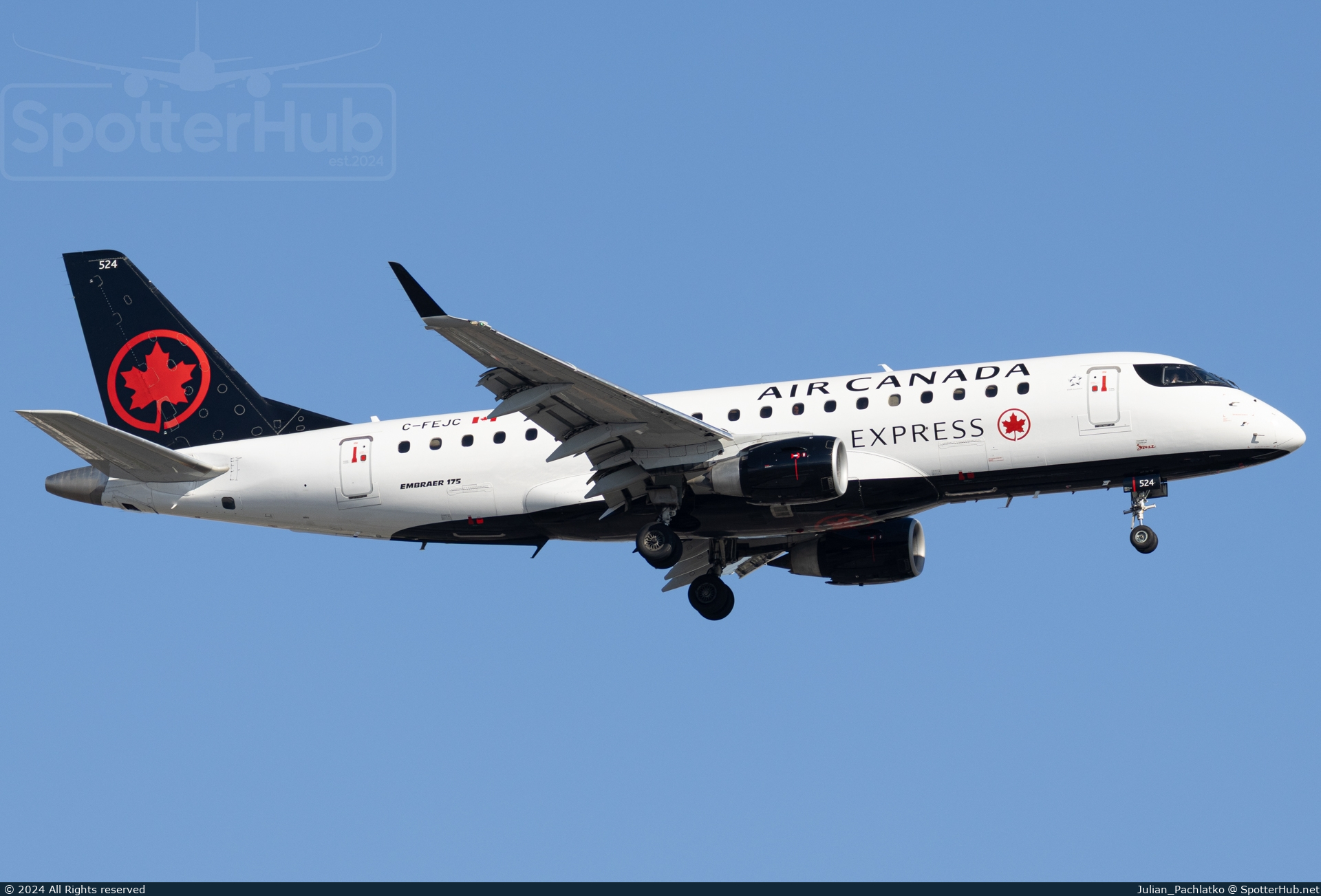 Photo of C-FEJC - Embraer ERJ-175SU operated by Air Canada Express (opb Jazz Air)