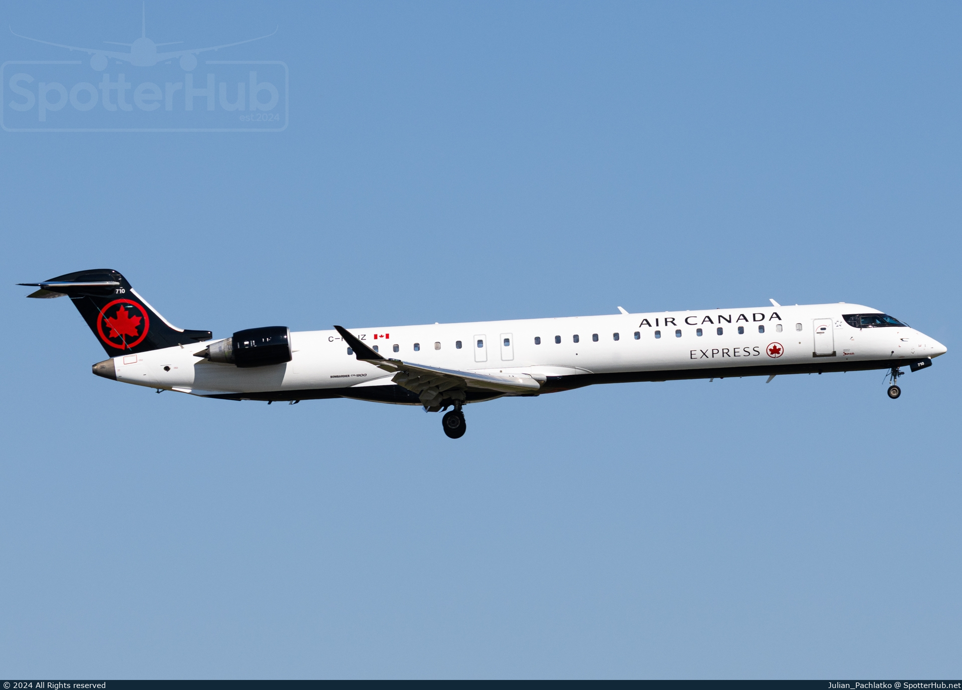 Photo of C-FUJZ - Bombardier CRJ-900LR operated by Air Canada Express (opb Jazz Air)