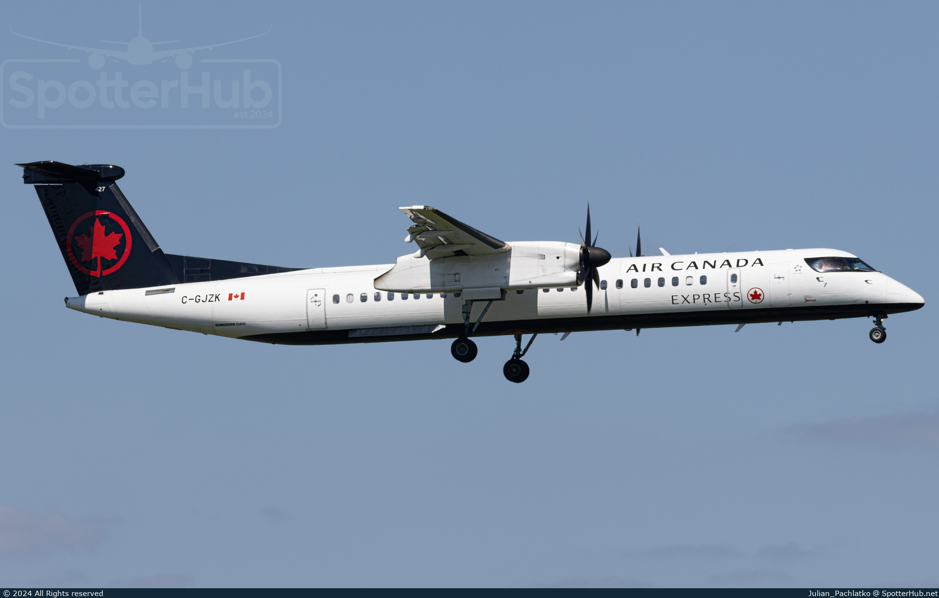 Photo of C-GJZK - Bombardier DHC-8-402 Dash 8 Q400 operated by Air Canada Express (opb Jazz Air)