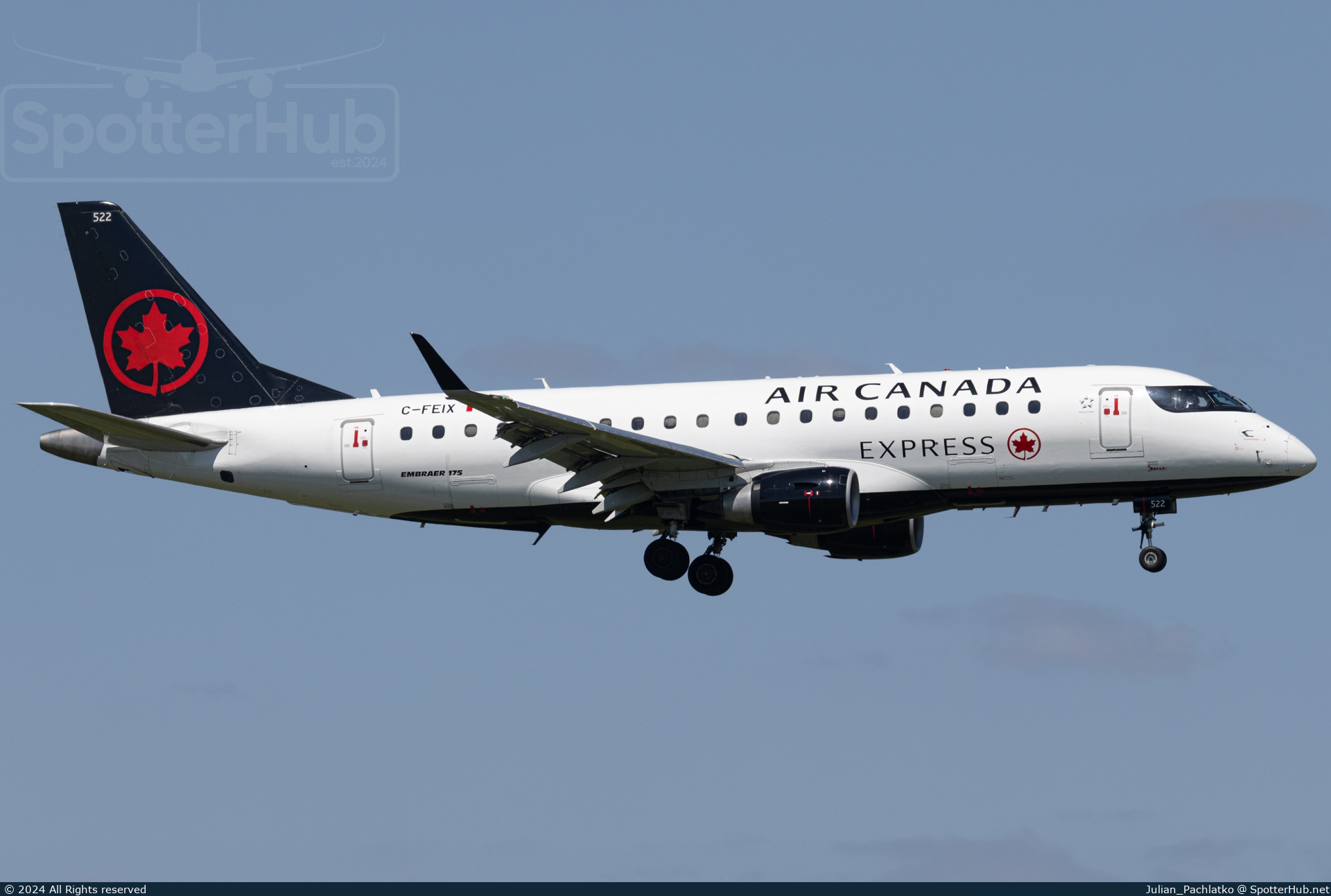 Photo of C-FEIX - Embraer ERJ-175SU operated by Air Canada Express (opb Jazz Air)