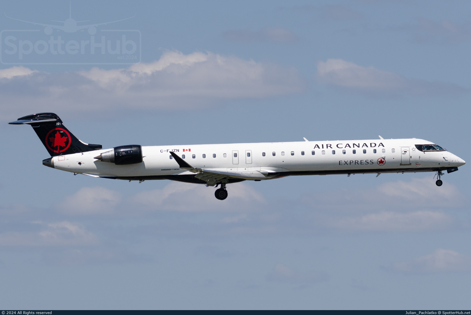 Photo of C-FJZN - Bombardier CRJ-900LR operated by Air Canada Express (opb Jazz Air)