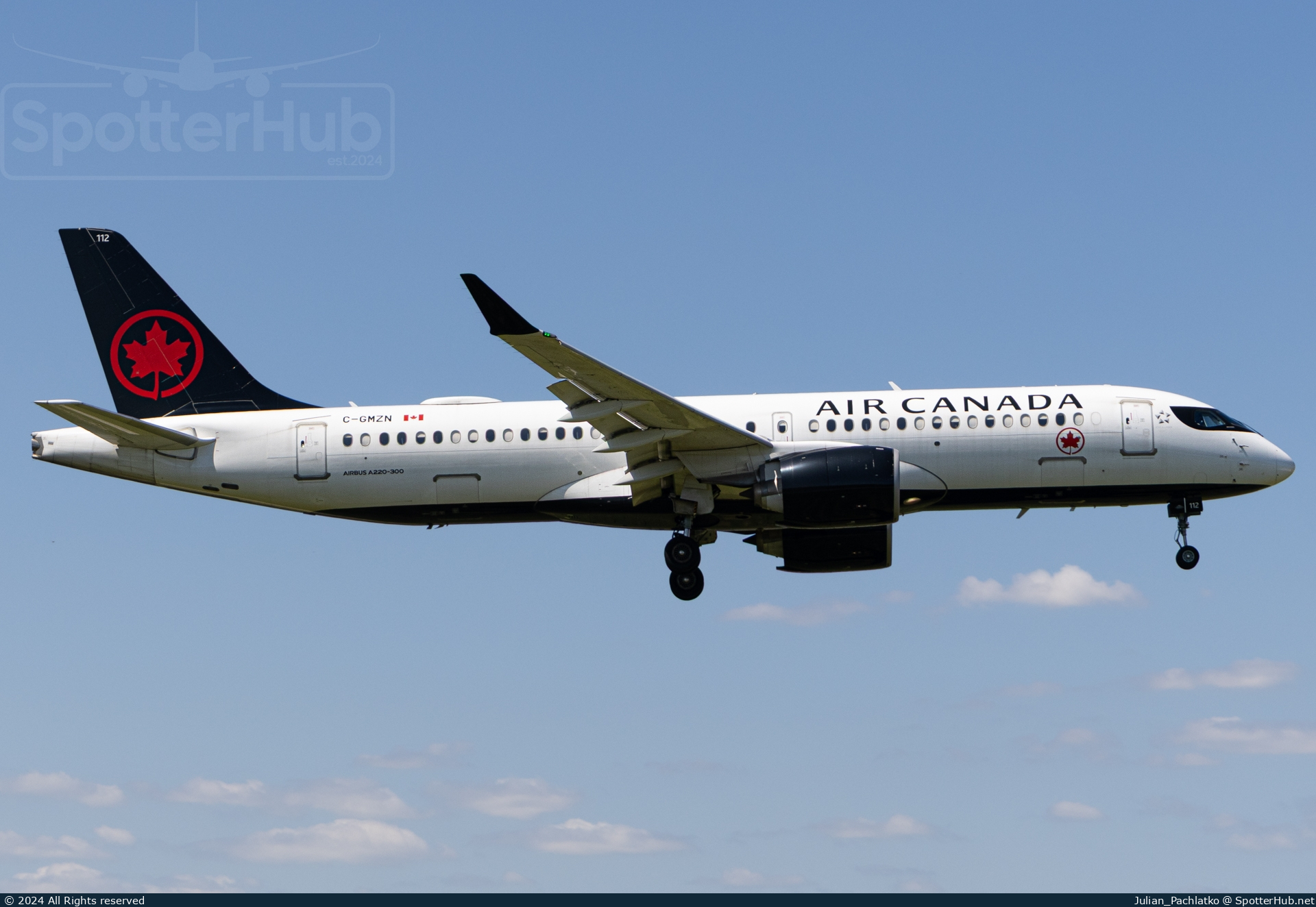 Photo of C-GMZN - Airbus A220-300 operated by Air Canada