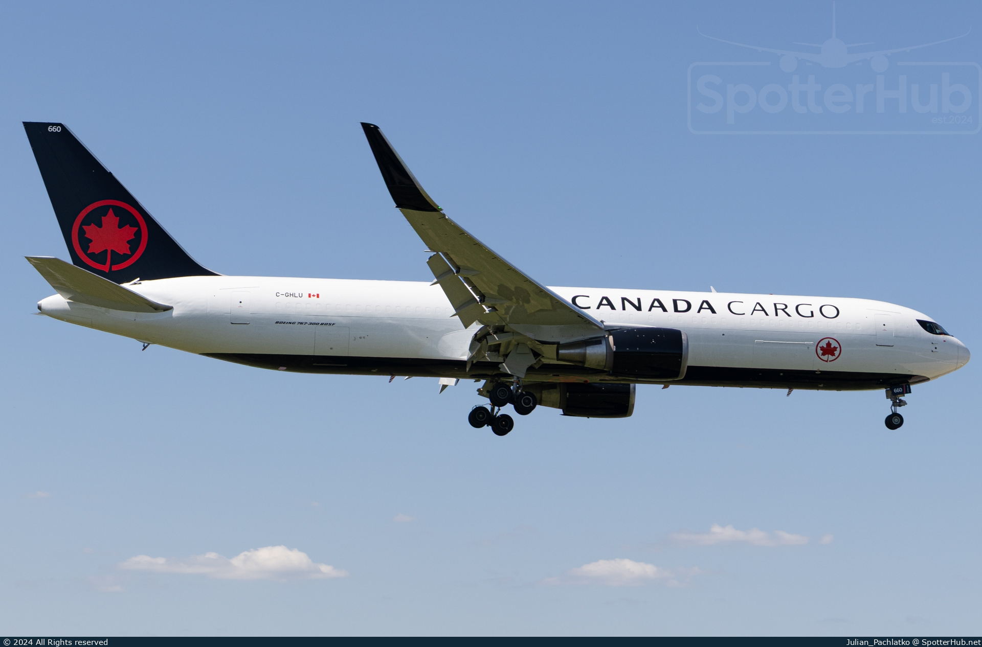 Photo of C-GHLU - Boeing 767-333(ER)(BDSF) operated by Air Canada Cargo