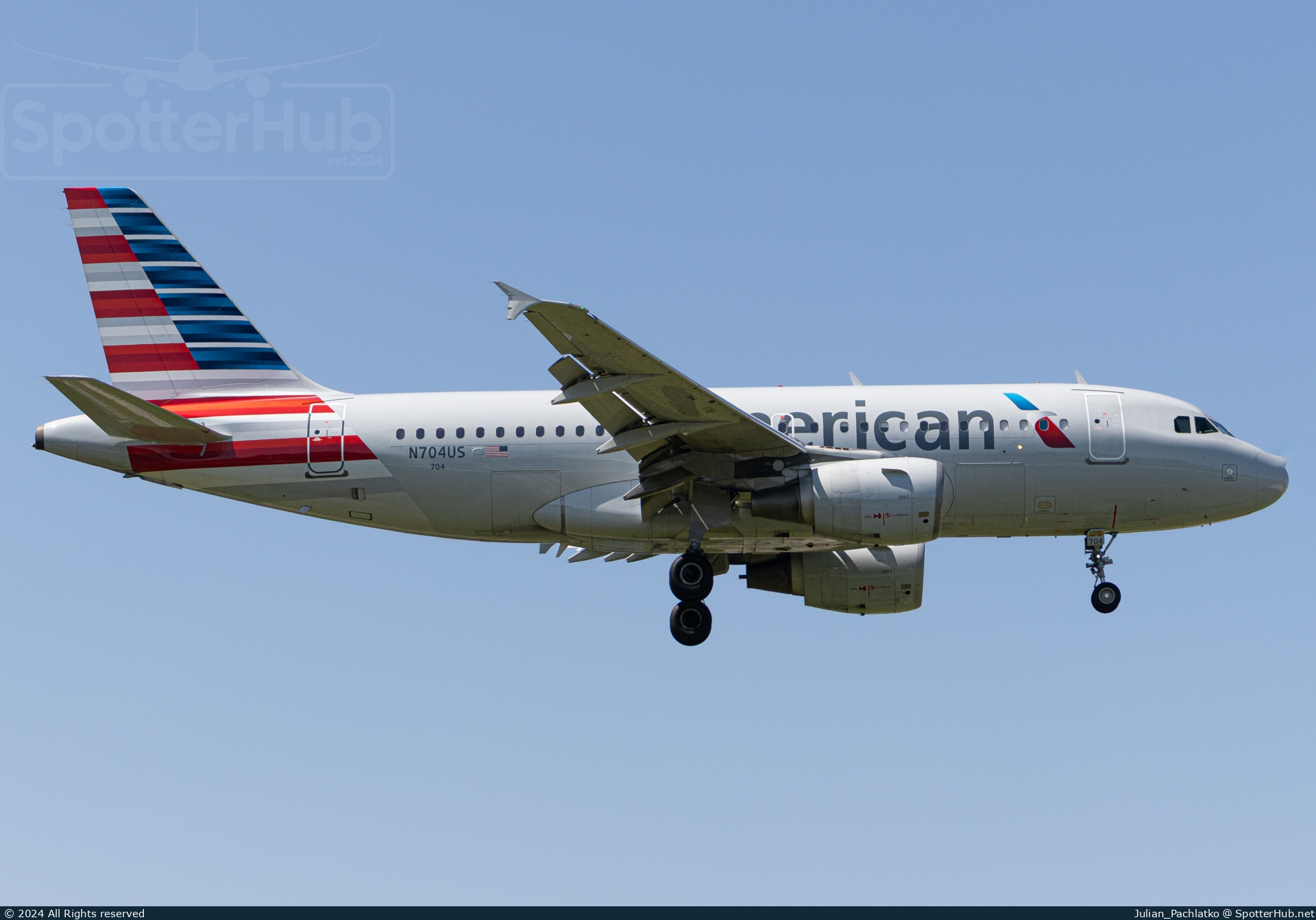 Photo of N704US - Airbus A319-112 operated by American Airlines