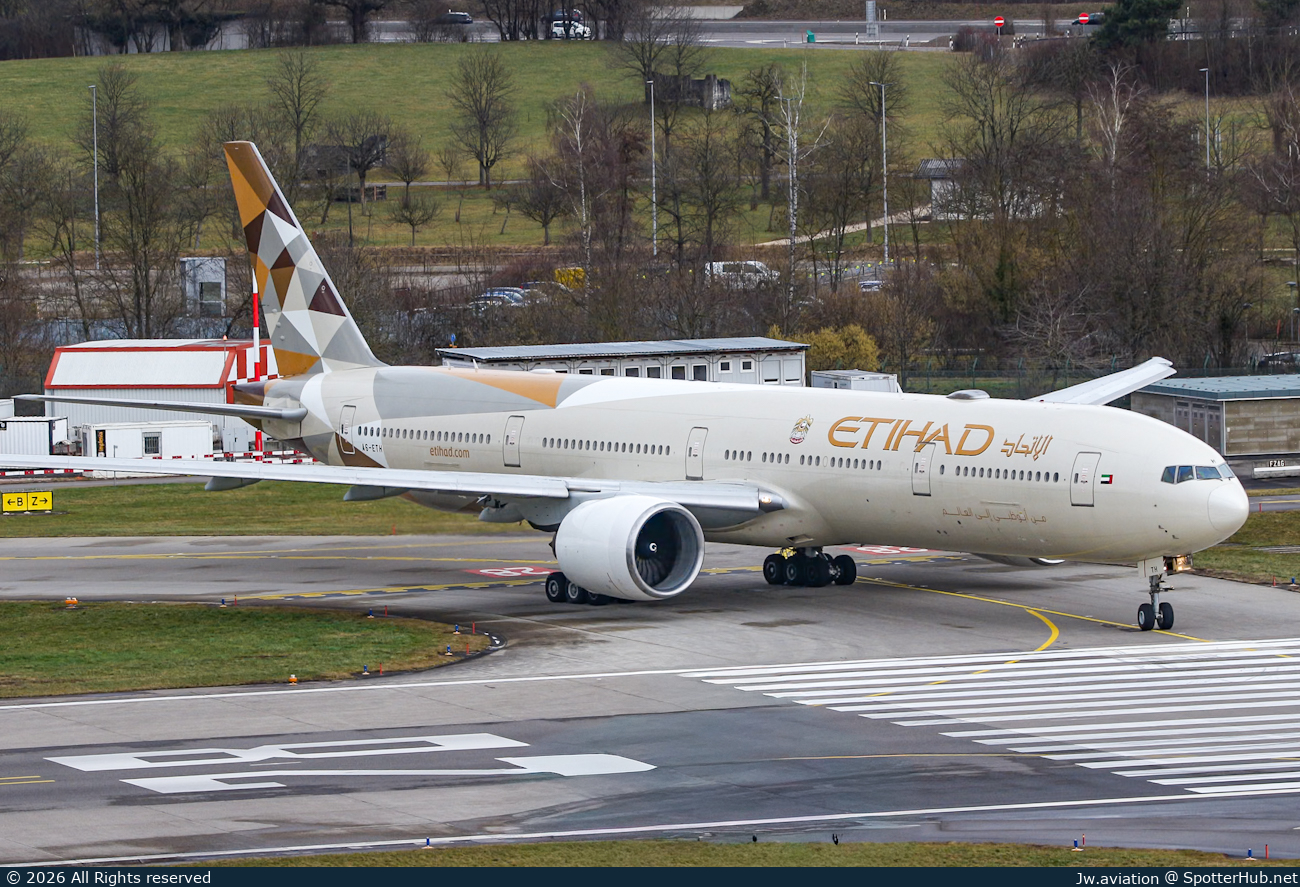 Photo of A6-ETH - Boeing 777-3FX(ER) operated by Etihad Airways
