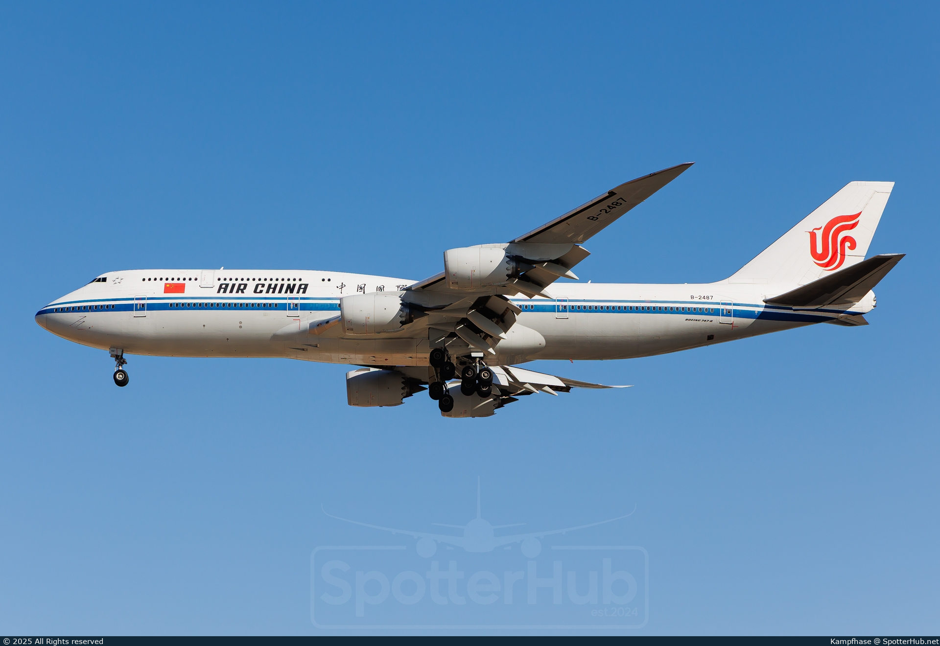 Photo of B-2487 - Boeing 747-89L operated by Air China