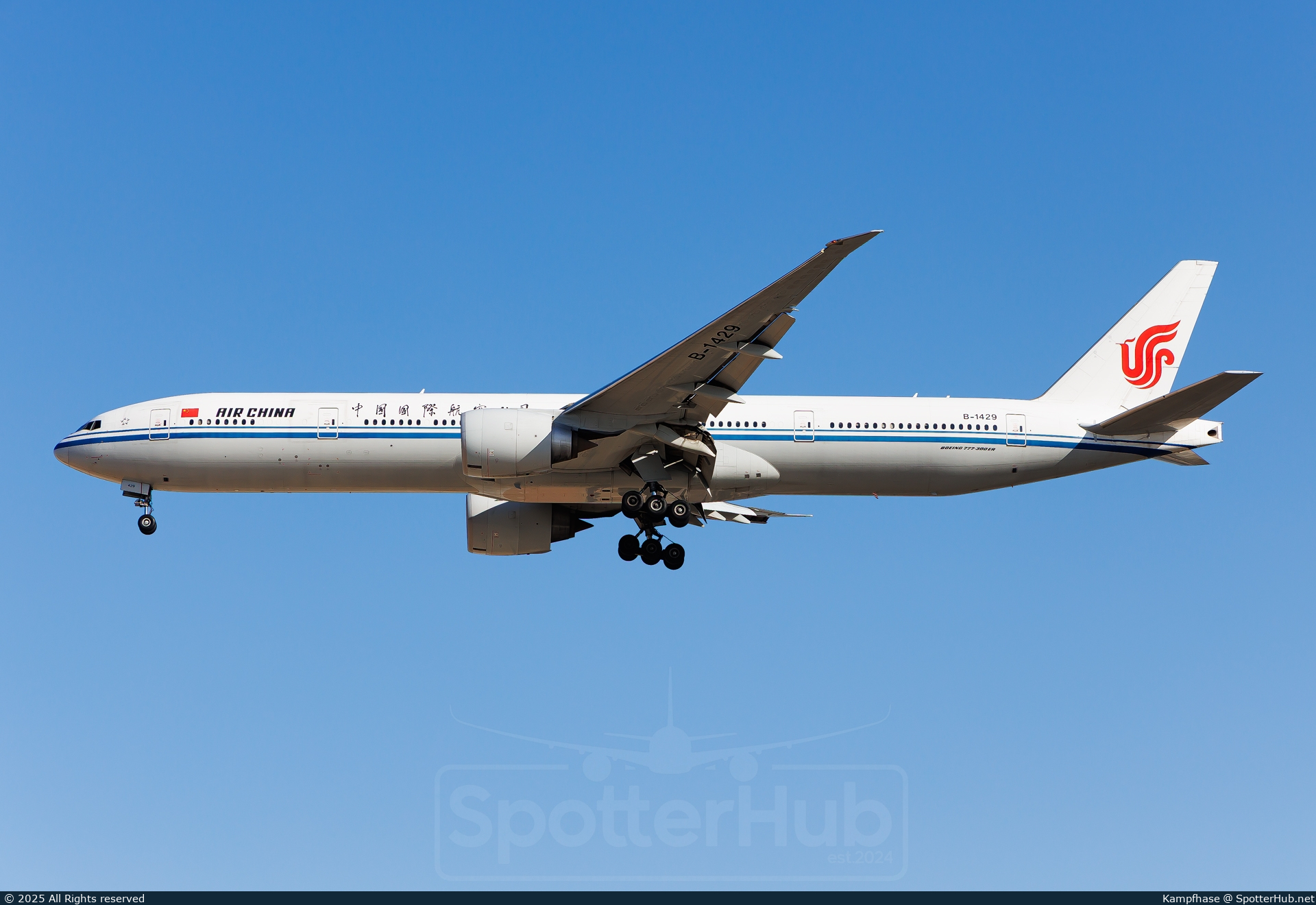 Photo of B-1429 - Boeing 777-39L(ER) operated by Air China
