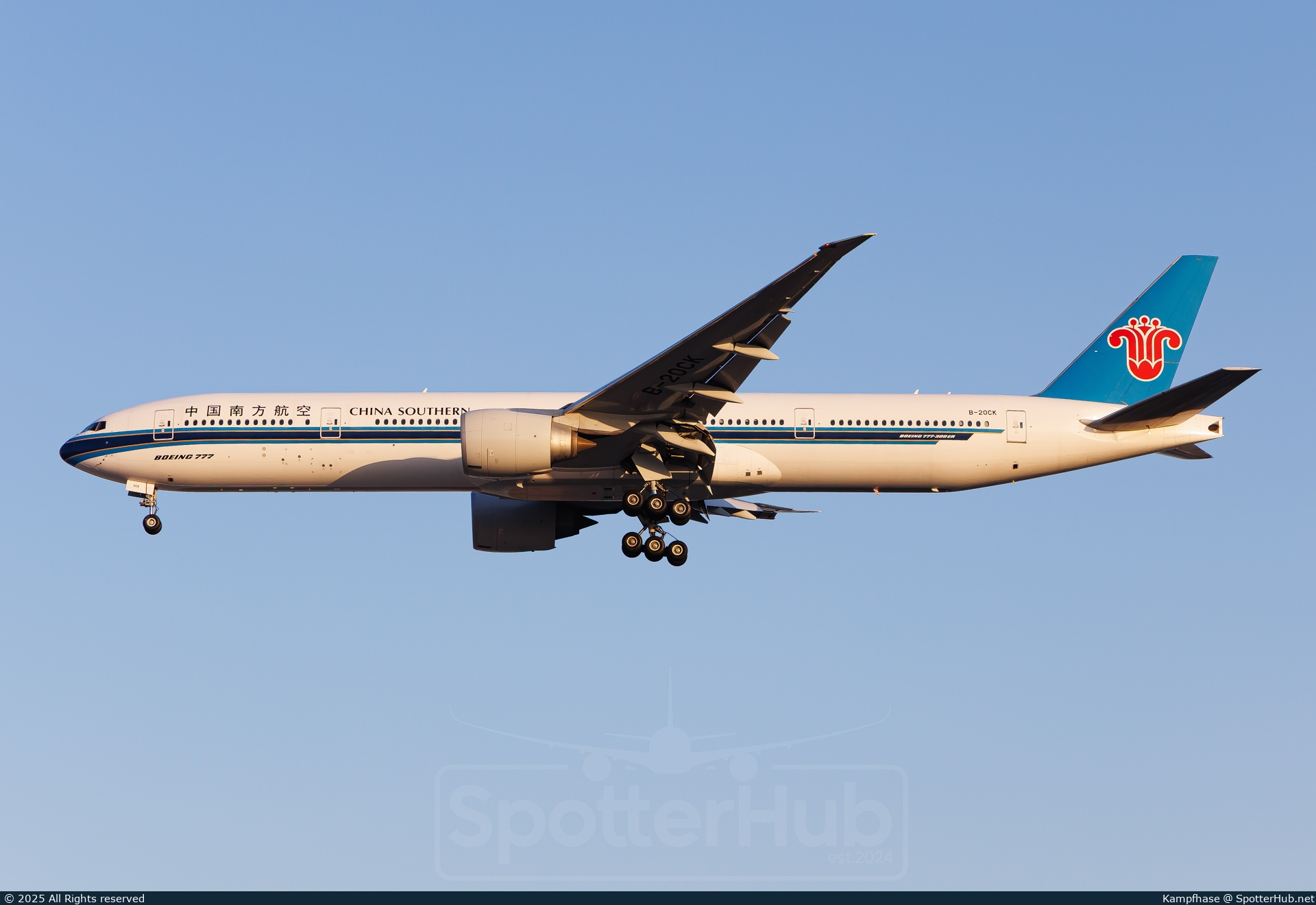 Photo of B-20CK - Boeing 777-31B(ER) operated by China Southern Airlines
