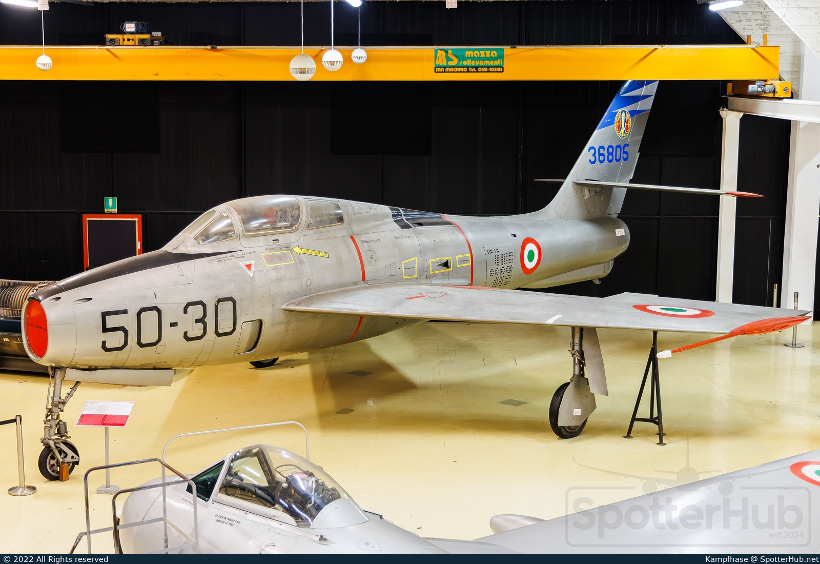 Photo of MM53-6805 - Republic F-84F Thunderstreak operated by Italian Air Force