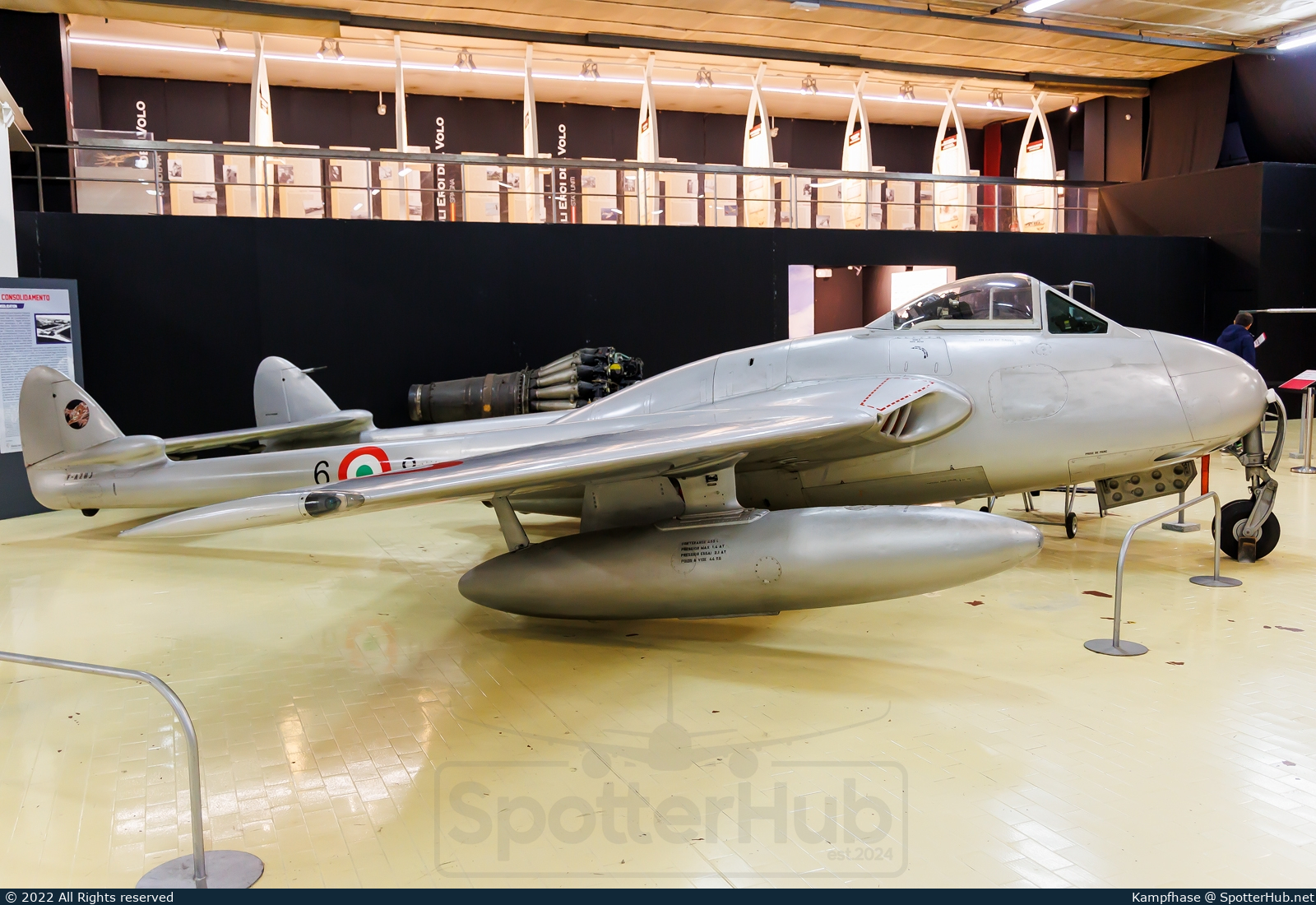 Photo of F-AZHJ - De Havilland DH-100 Vampire FB.6 operated by Parco e Museo del Volo Volandia