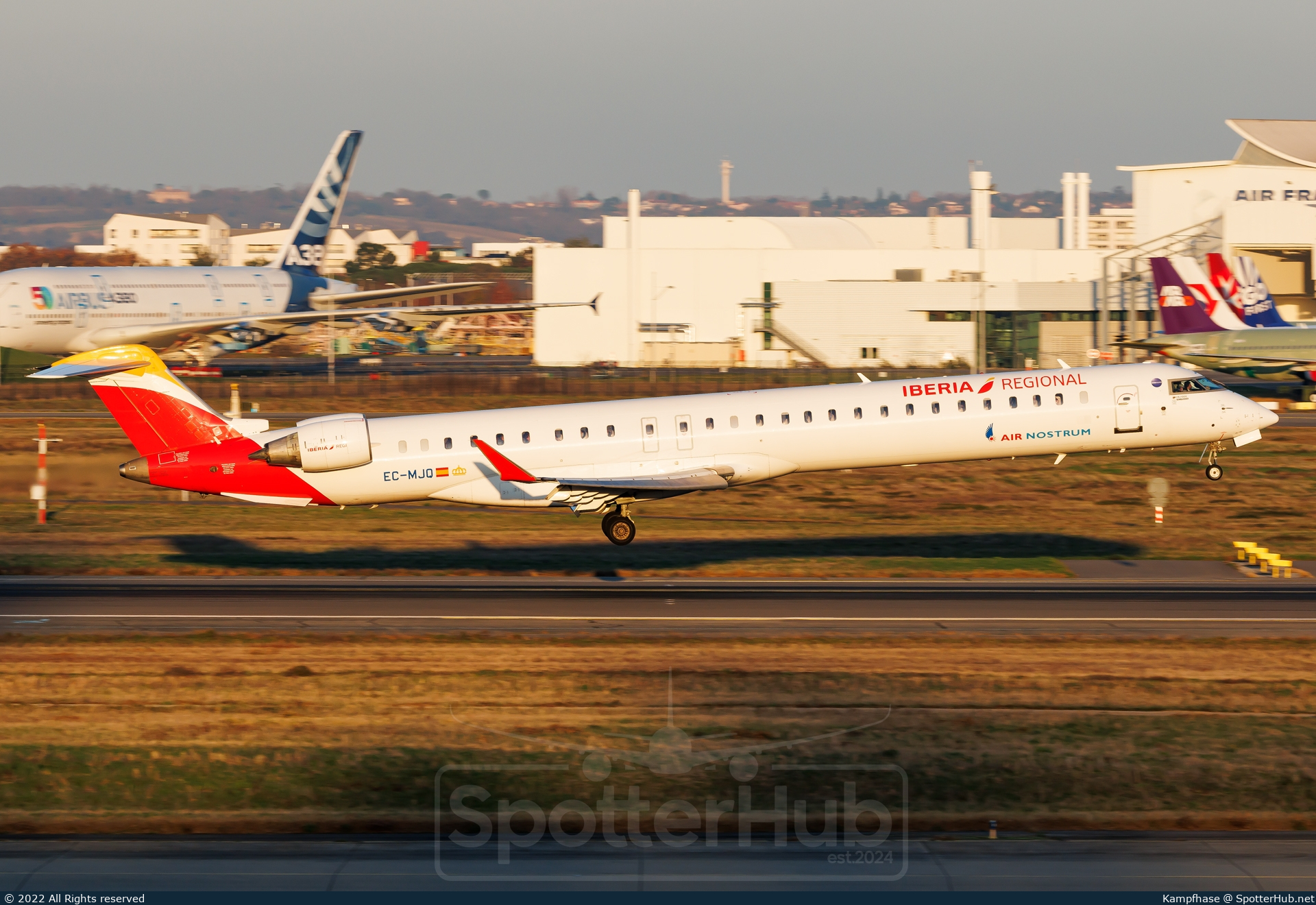 Photo of EC-MJQ - Bombardier CRJ-1000 operated by Iberia Regional (opb Air Nostrum)