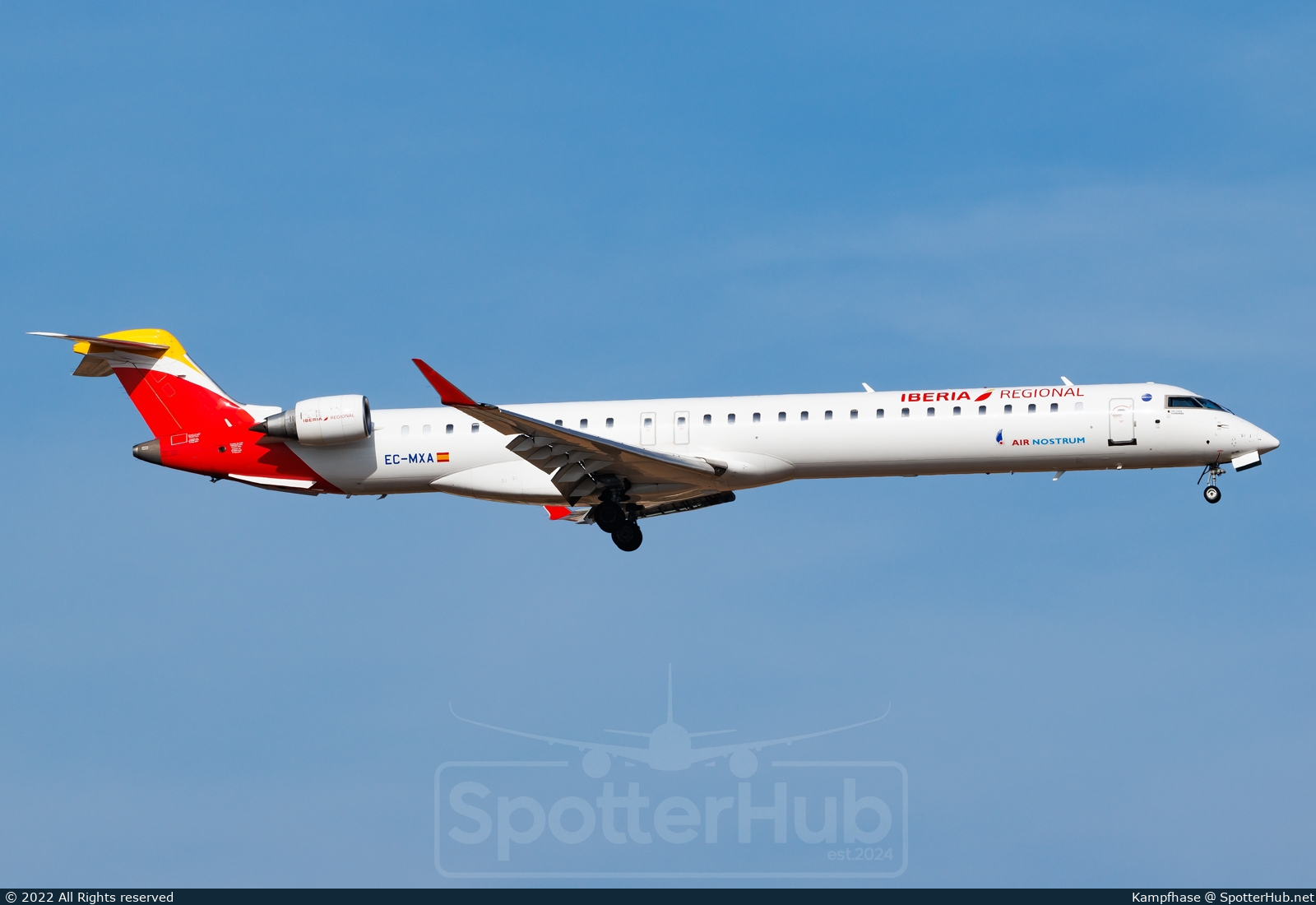 Photo of EC-MXA - Bombardier CRJ-1000 operated by Iberia Regional (opb Air Nostrum)