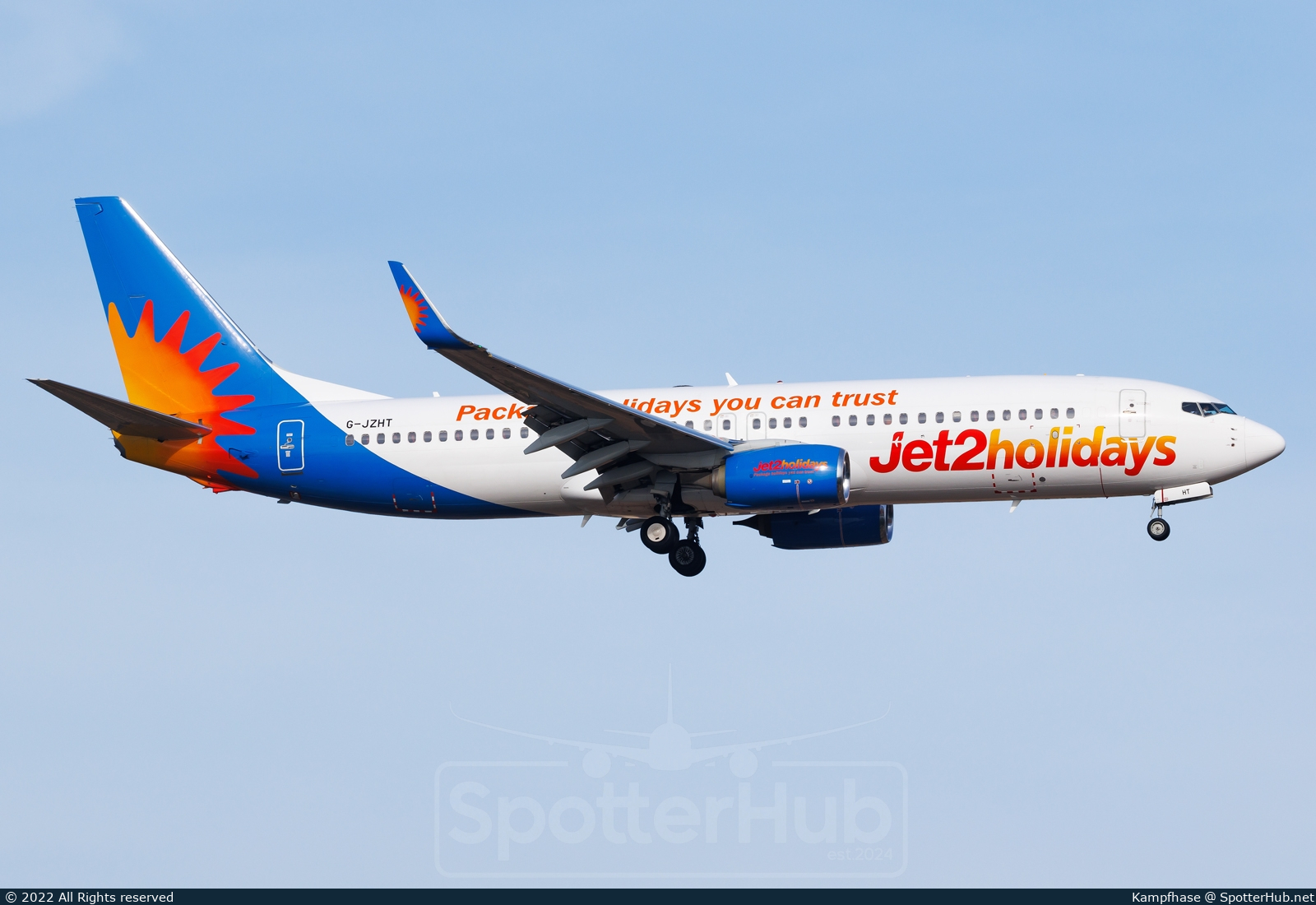 Photo of G-JZHT - Boeing 737-8MG operated by Jet2