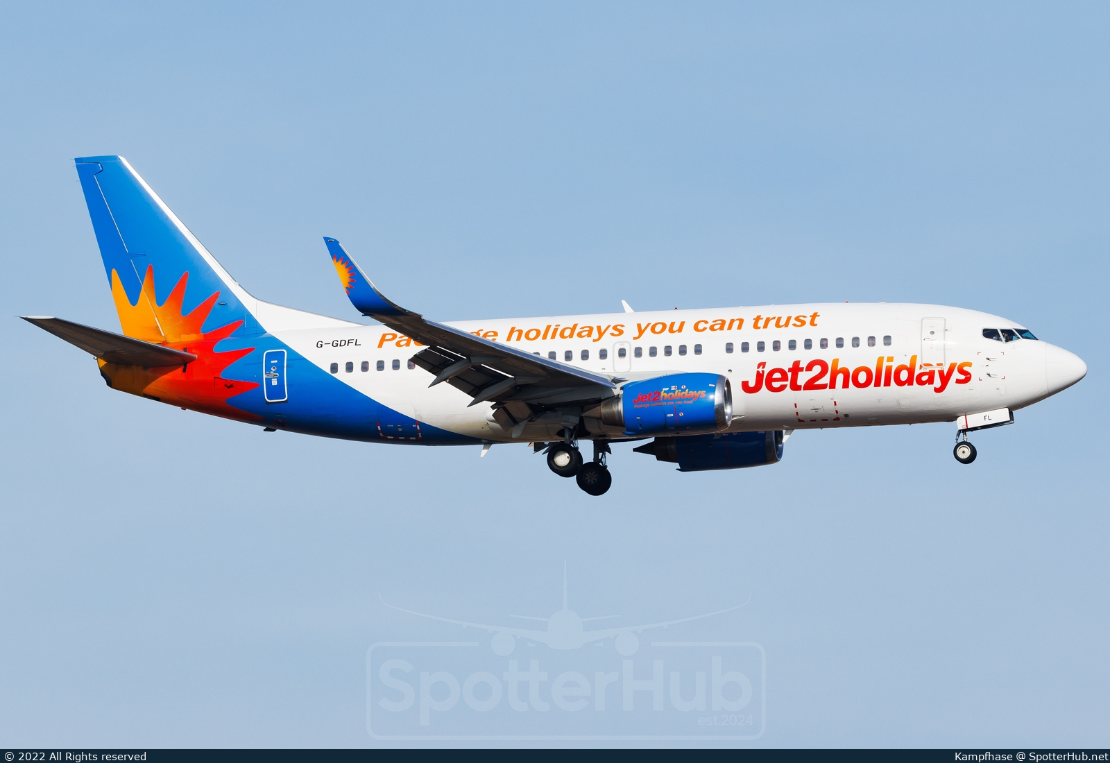 Photo of G-GDFL - Boeing 737-36N operated by Jet2