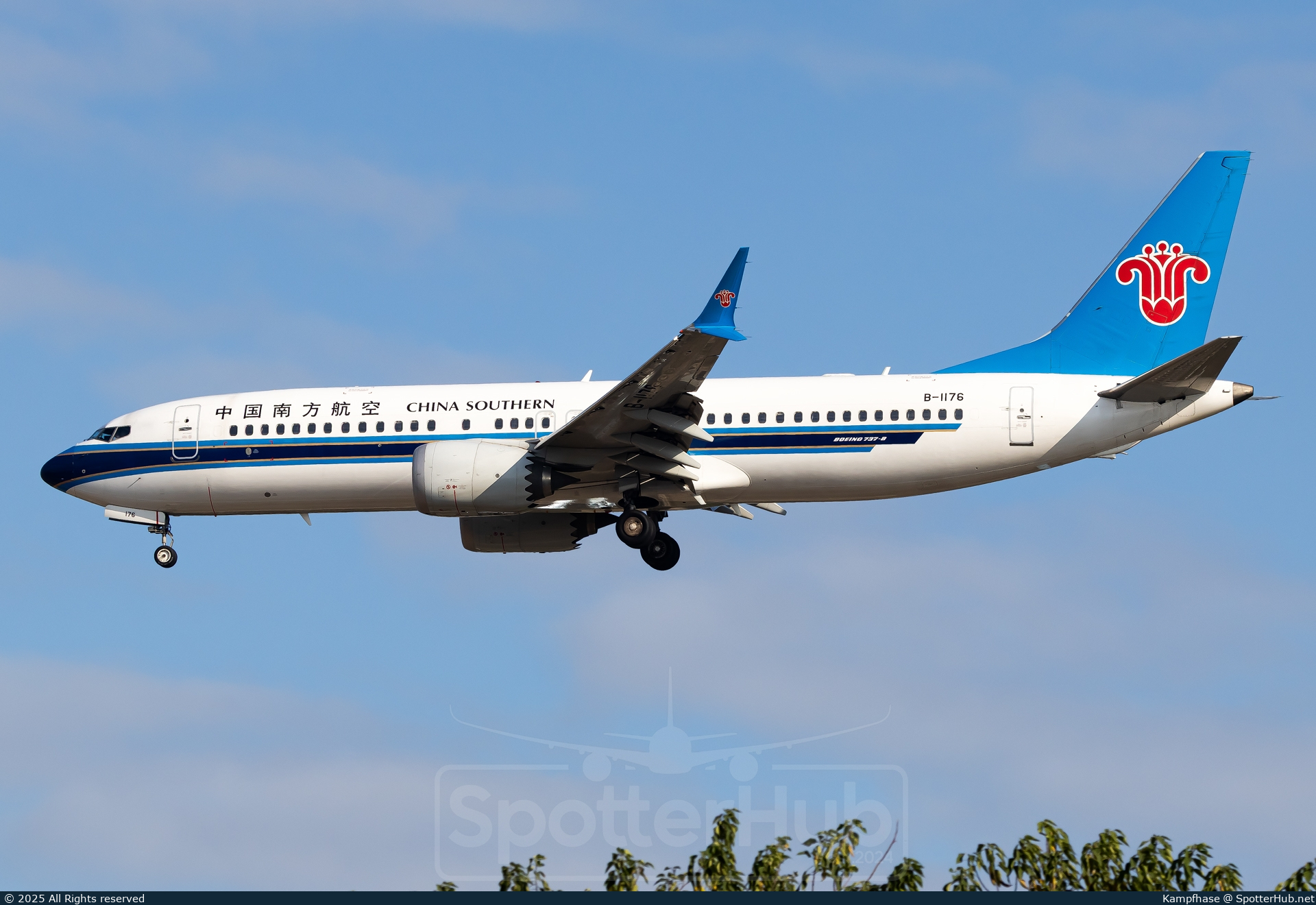 Photo of B-1176 - Boeing 737 MAX 8 operated by China Southern Airlines