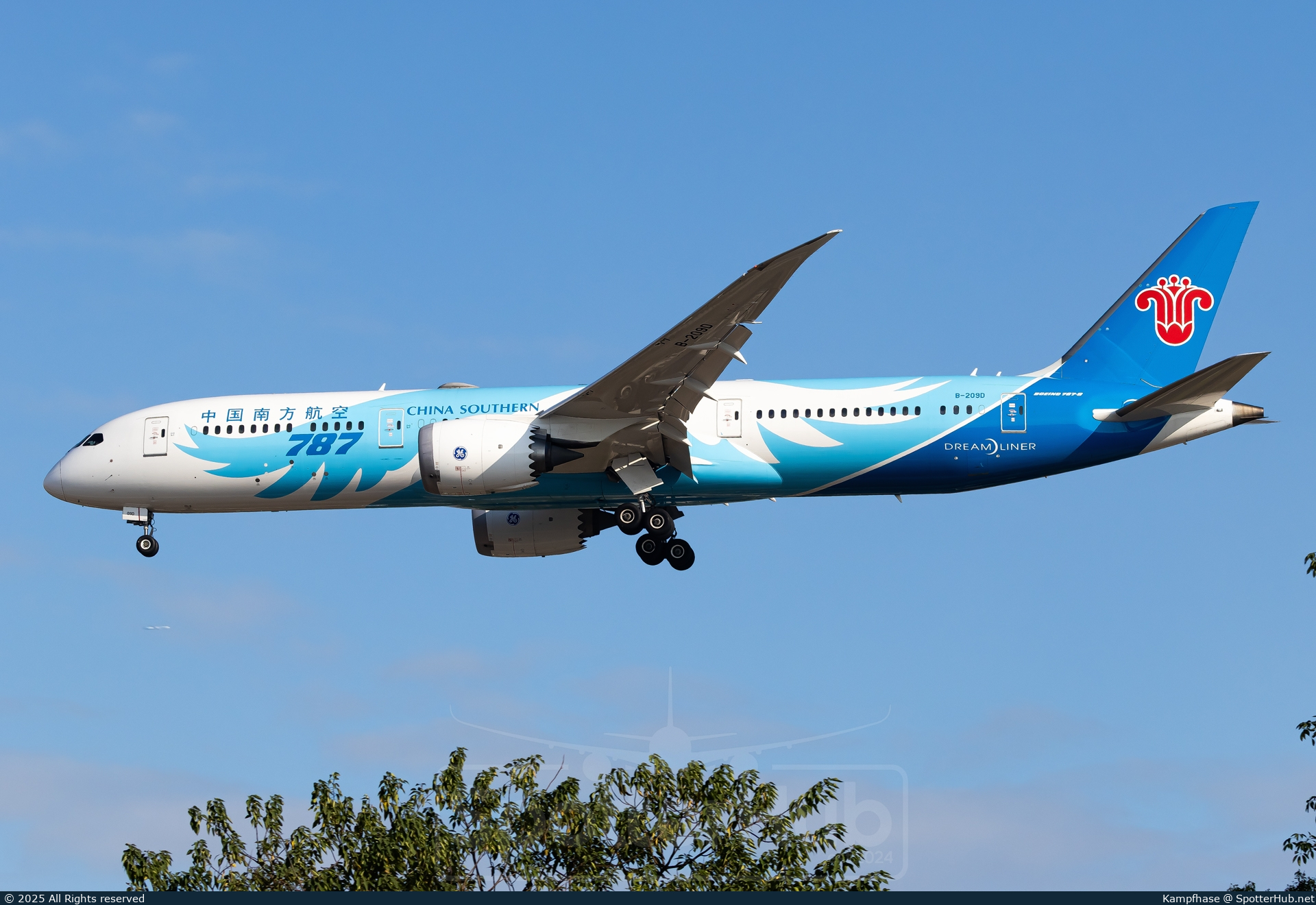 Photo of B-209D - Boeing 787-9 Dreamliner operated by China Southern Airlines