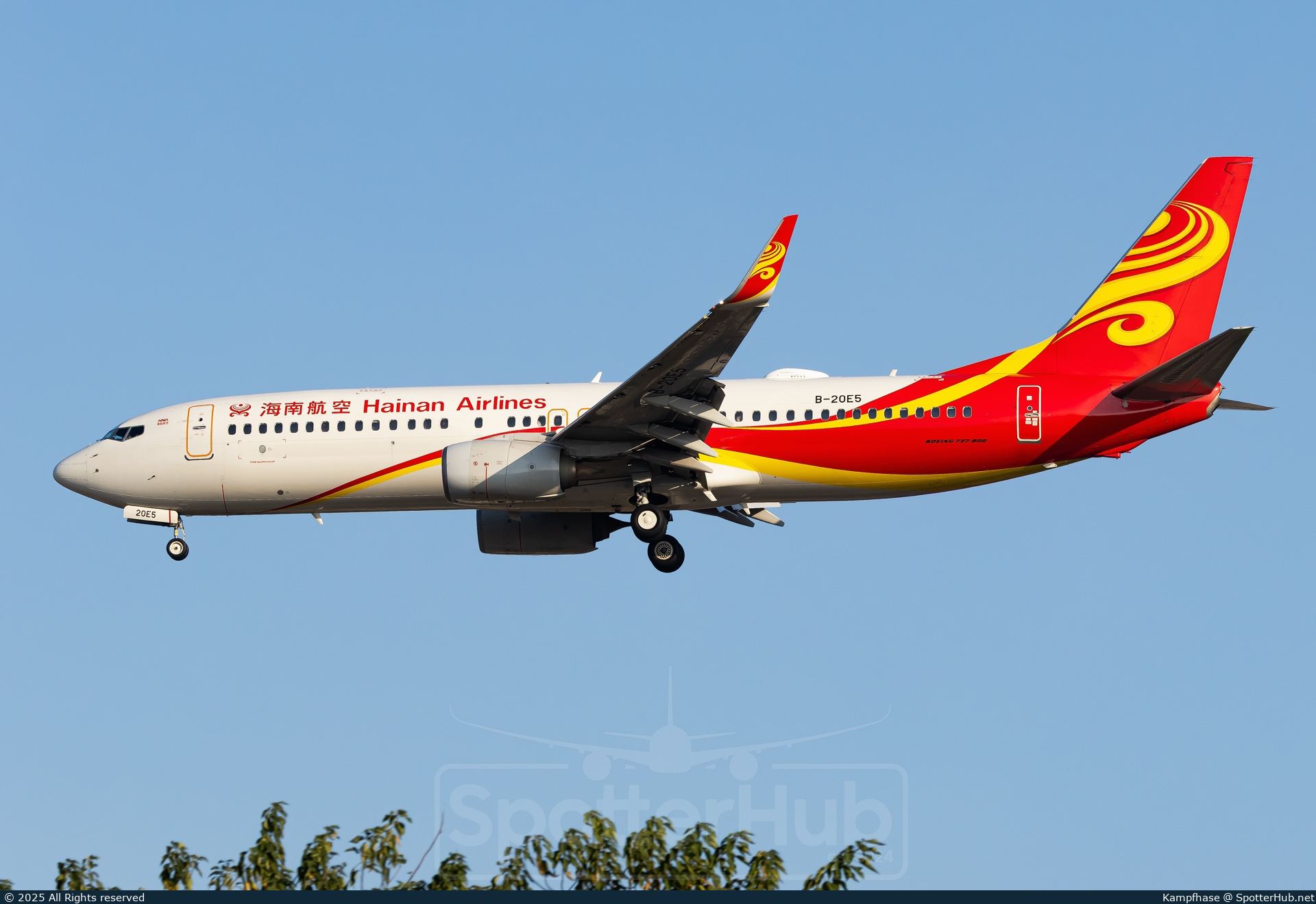 Photo of B-20E5 - Boeing 737-8JP operated by Hainan Airlines