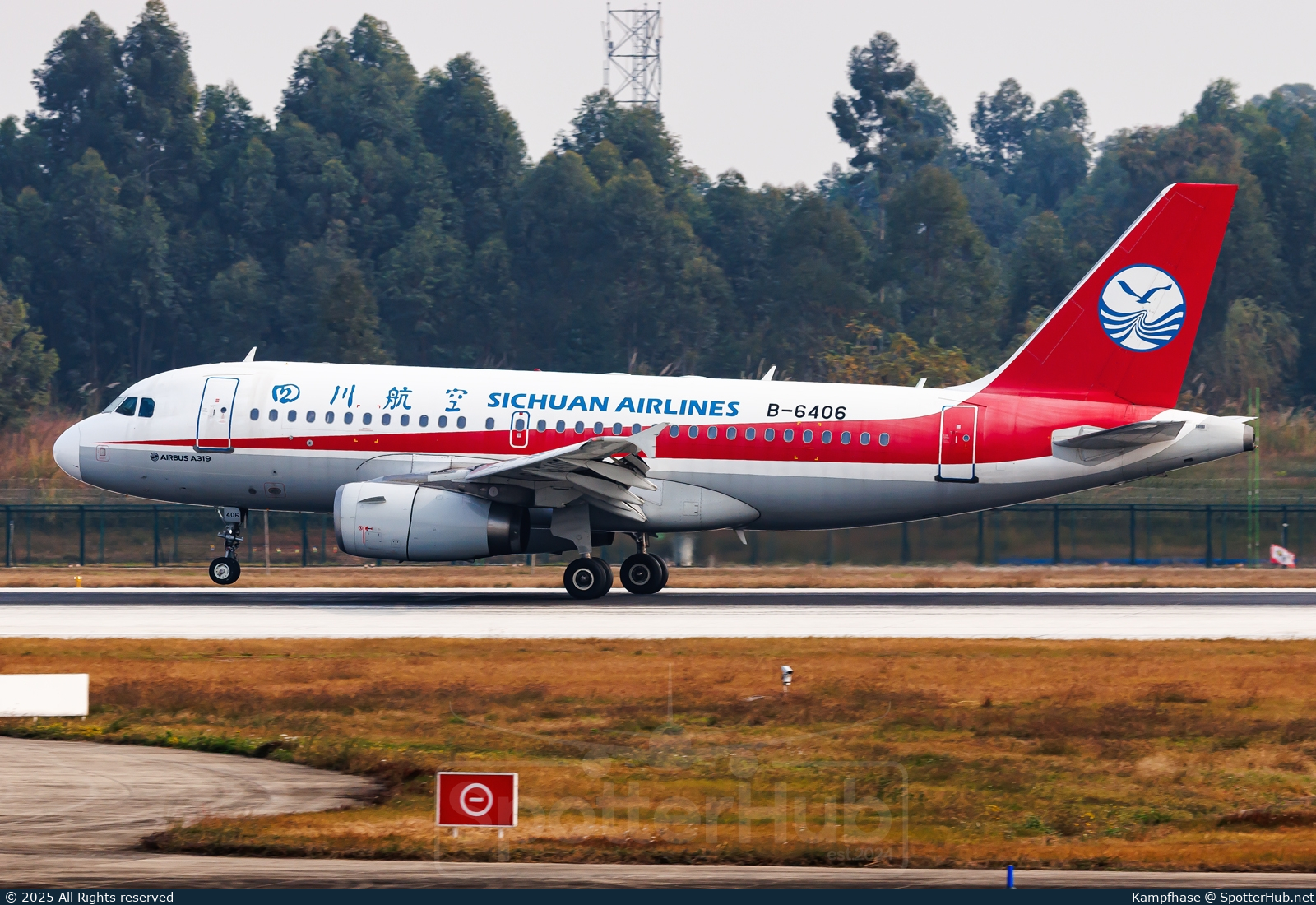 Photo of B-6406 - Airbus A319-133 operated by Sichuan Airlines