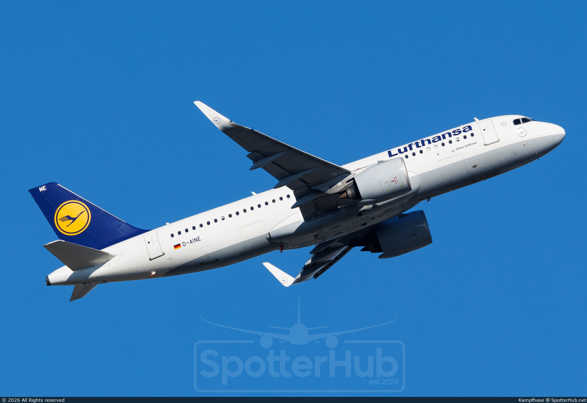 Photo of D-AINE - Airbus A320-271N operated by Lufthansa