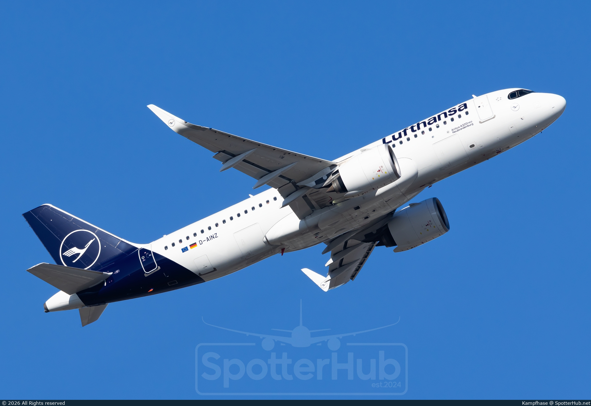 Photo of D-AINZ - Airbus A320-271N operated by Lufthansa