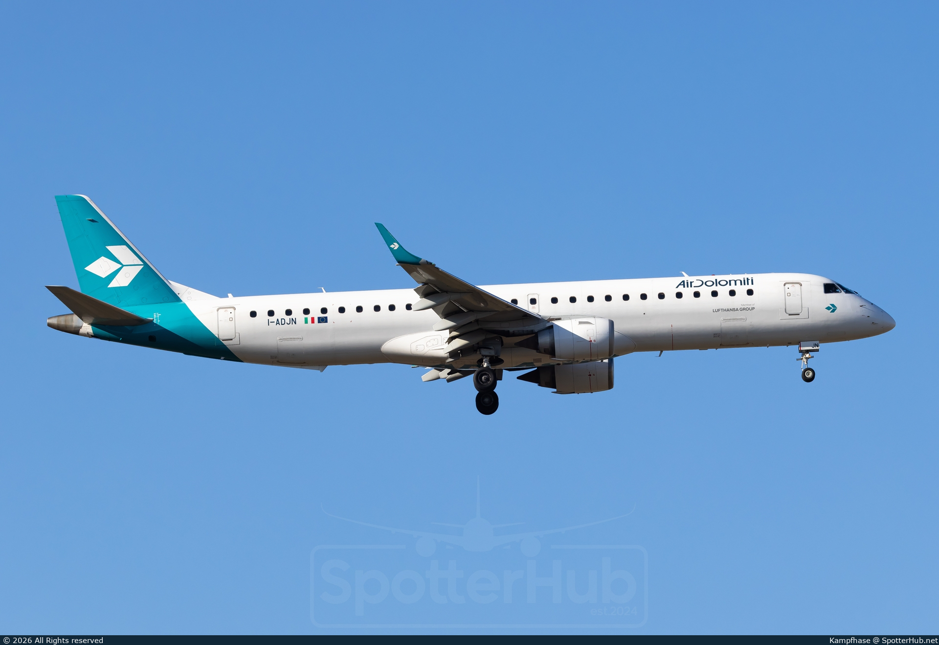 Photo of I-ADJN - Embraer ERJ-195LR operated by Air Dolomiti