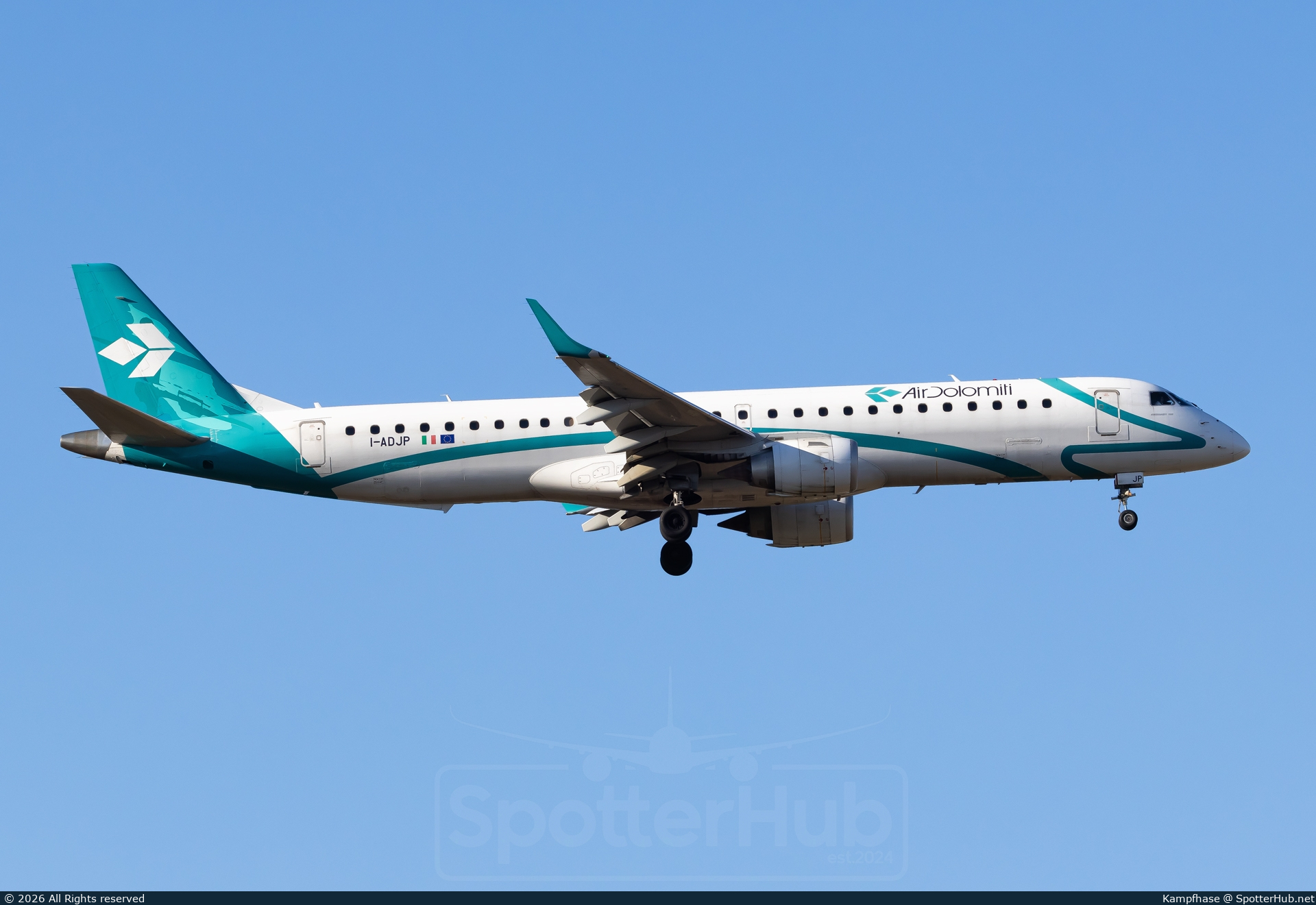 Photo of I-ADJP - Embraer ERJ-195LR operated by Air Dolomiti