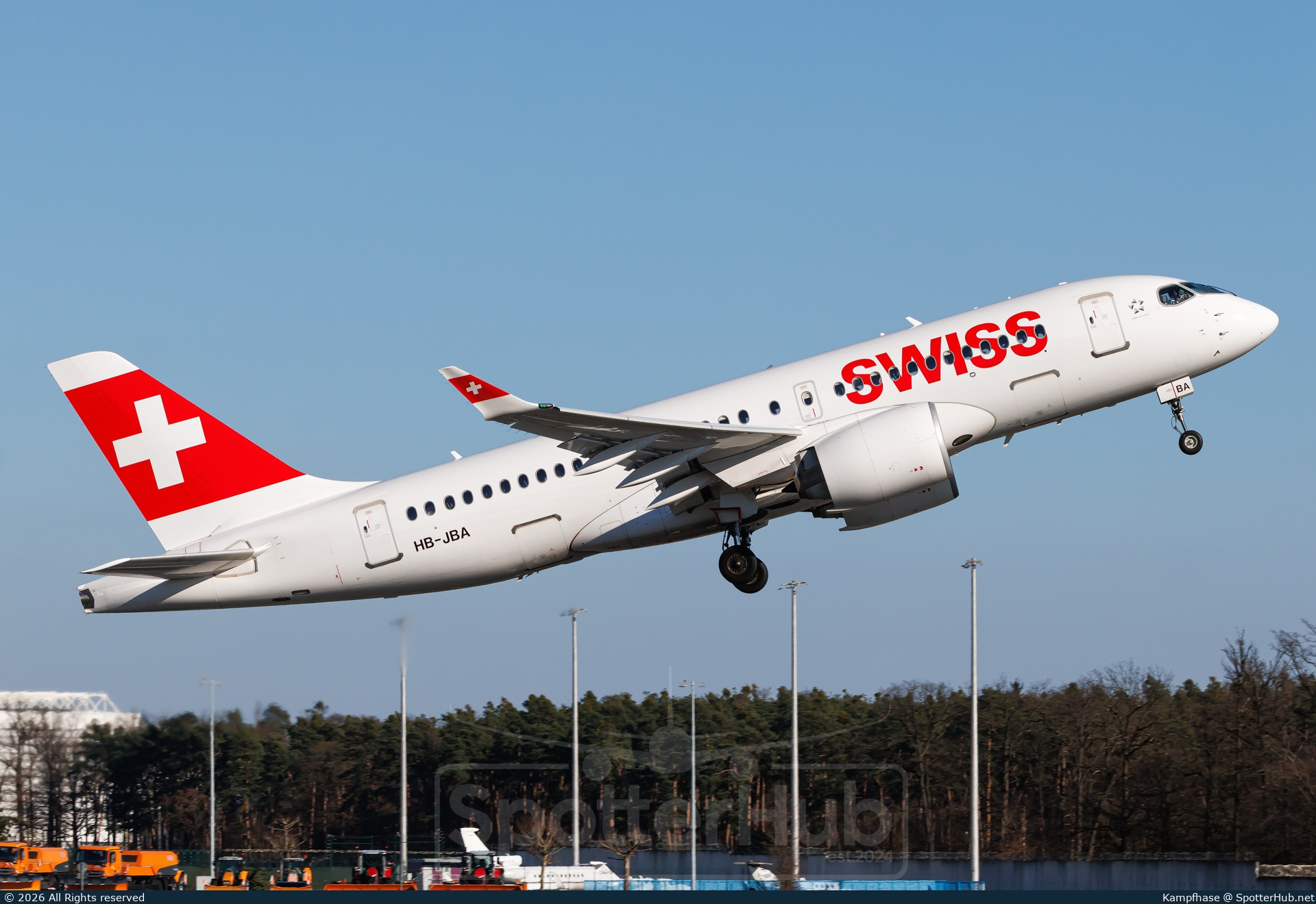 Photo of HB-JBA - Airbus A220-100 operated by Swiss International Air Lines