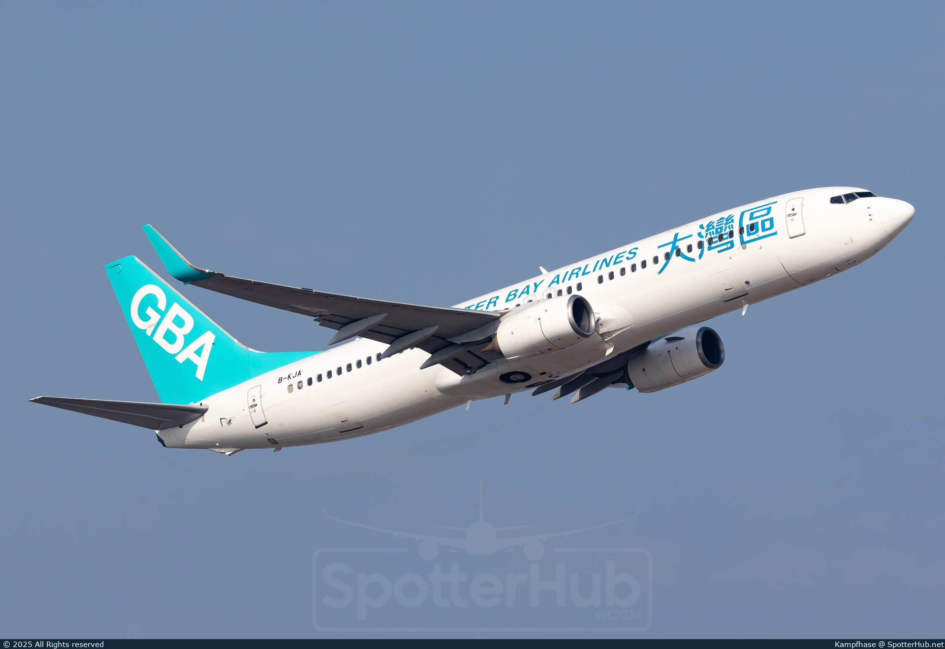 Photo of B-KJA - Boeing 737-8JP operated by Greater Bay Airlines