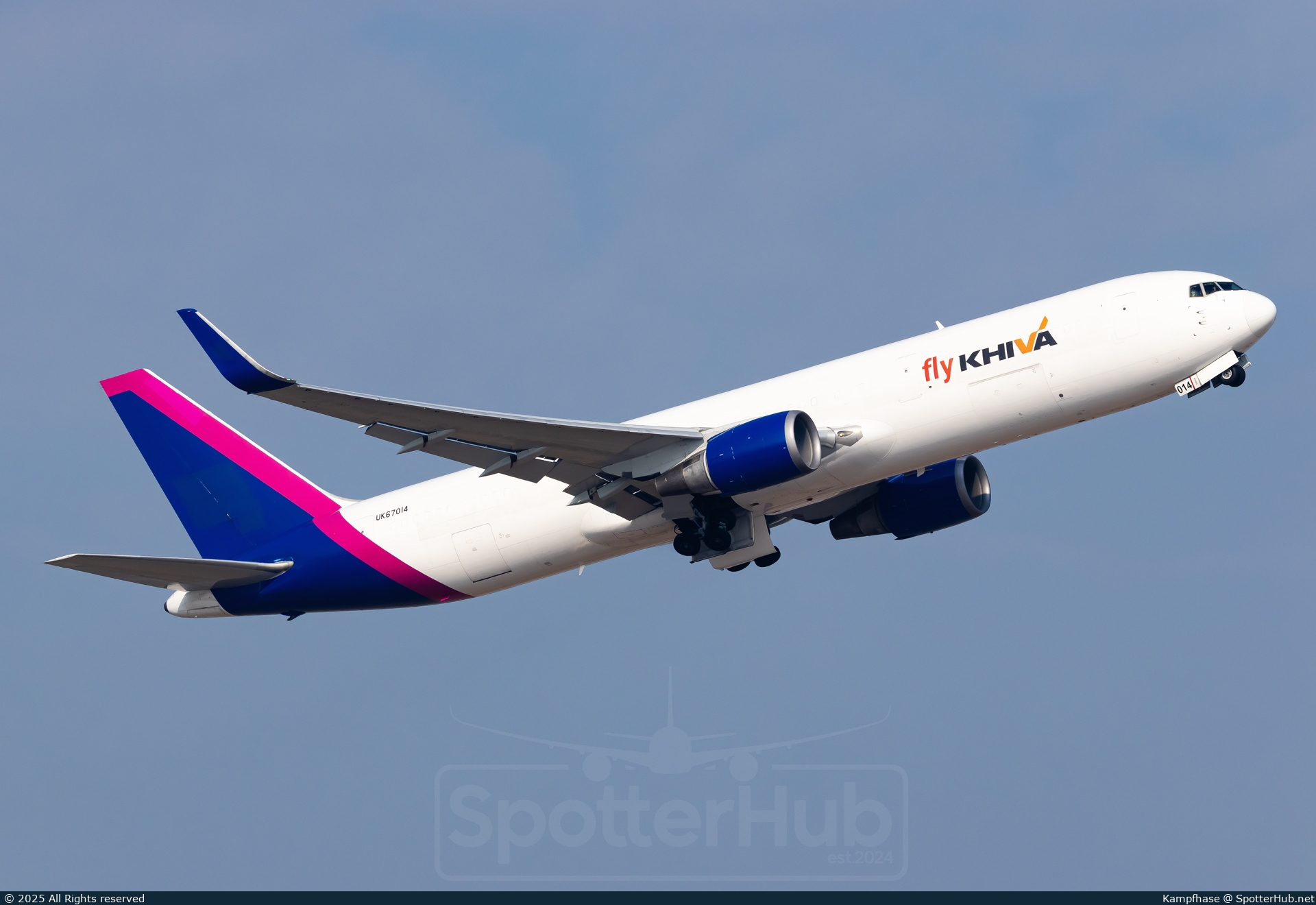 Photo of UK67014 - Boeing 767-304(ER)(BCF) operated by Fly Khiva