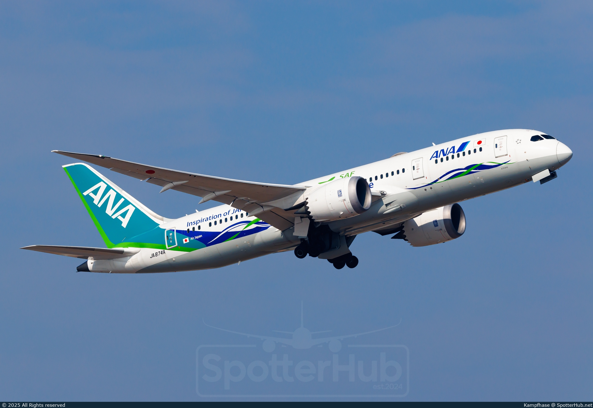 Photo of JA874A - Boeing 787-8 Dreamliner operated by ANA All Nippon Airways (opb Air Japan)