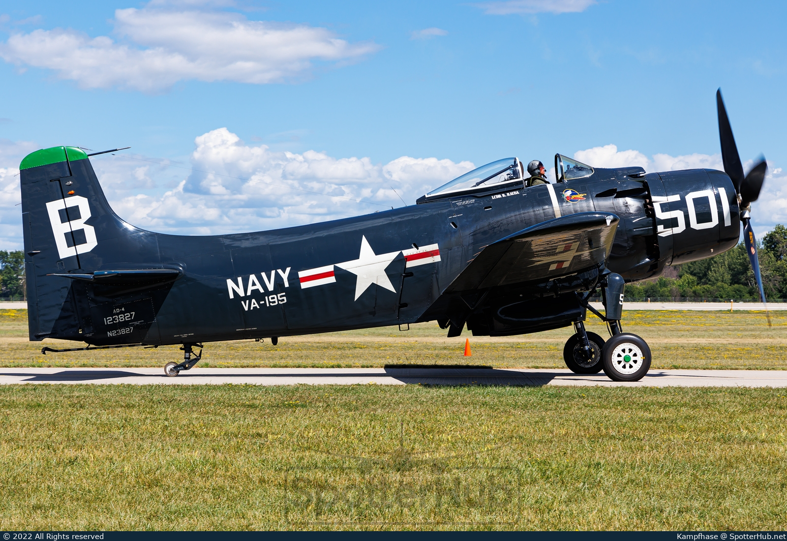 Photo of N23827 - Douglas AD-4 Skyraider operated by Military Aviation Museum