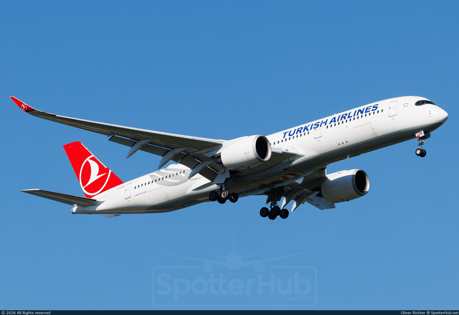 Photo of TC-LGM - Airbus A350-941 operated by Turkish Airlines