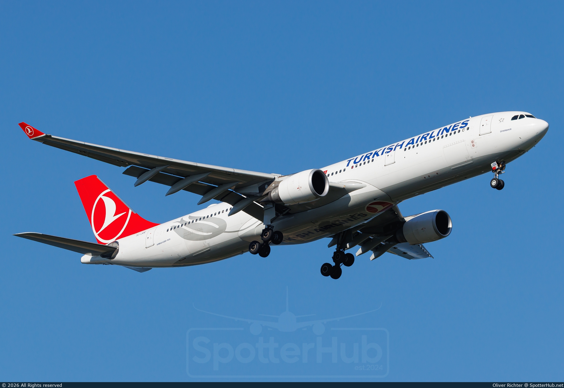 Photo of TC-JOE - Airbus A330-303 operated by Turkish Airlines