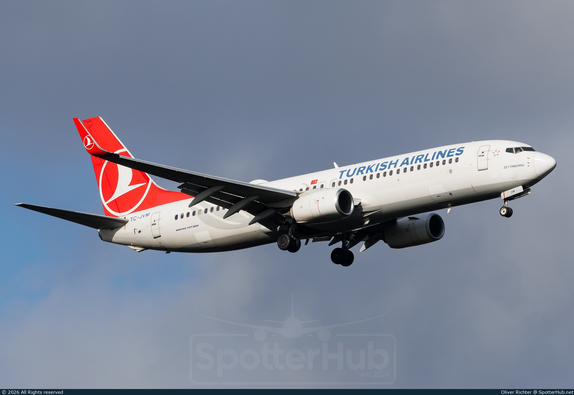 Photo of TC-JVM - Boeing 737-8F2 operated by Turkish Airlines