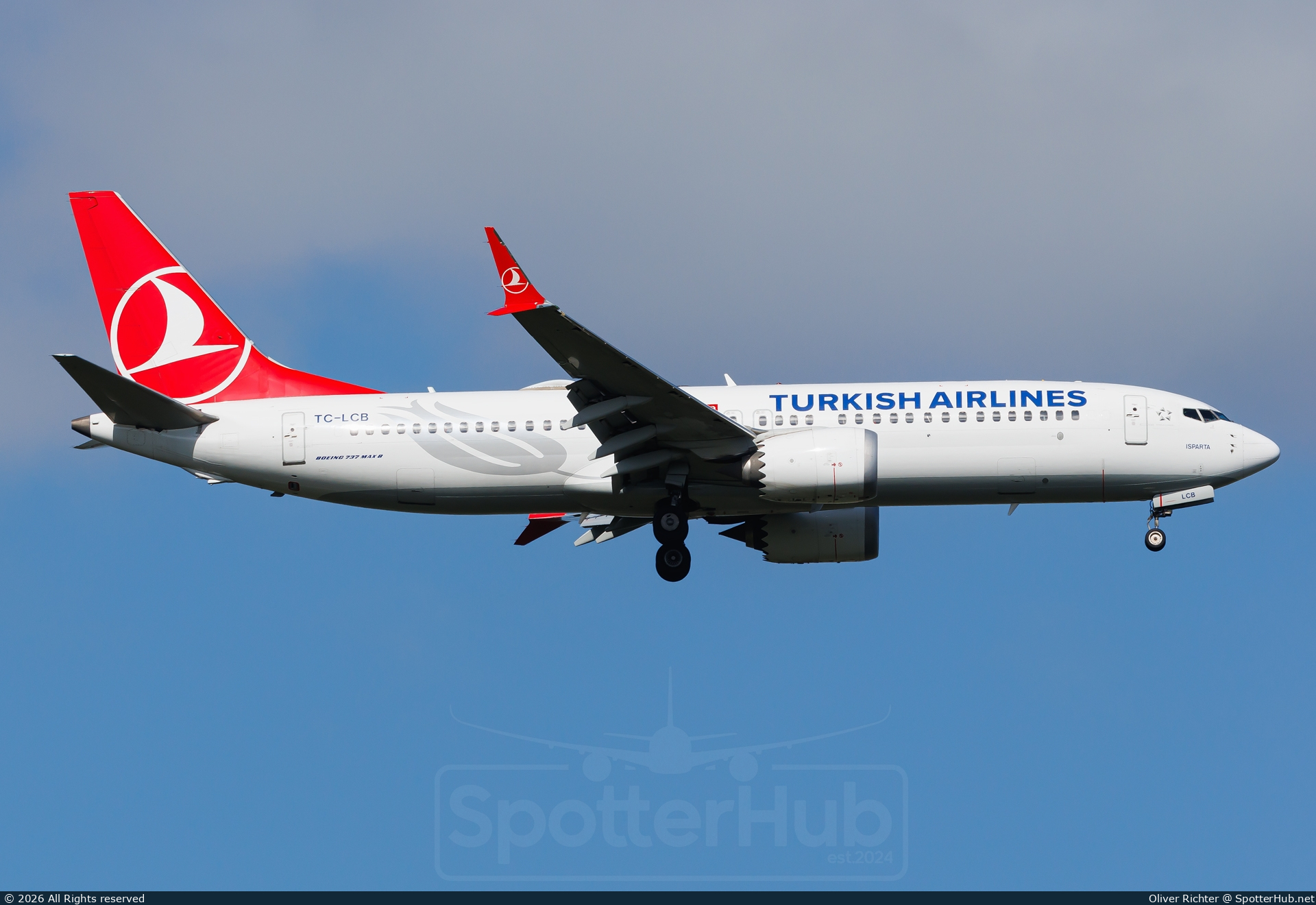 Photo of TC-LCB - Boeing 737 MAX 8 operated by Turkish Airlines
