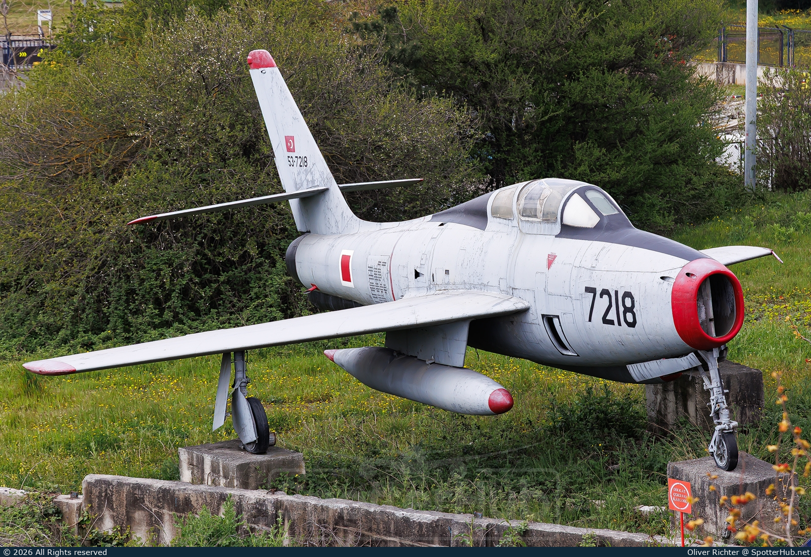 Photo of 53-7218 - Republic F-84F Thunderstreak operated by Turkish Air Force