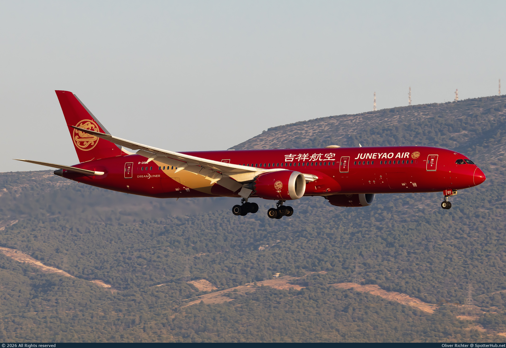 Photo of B-20EC - Boeing 787-9 Dreamliner operated by Juneyao Air