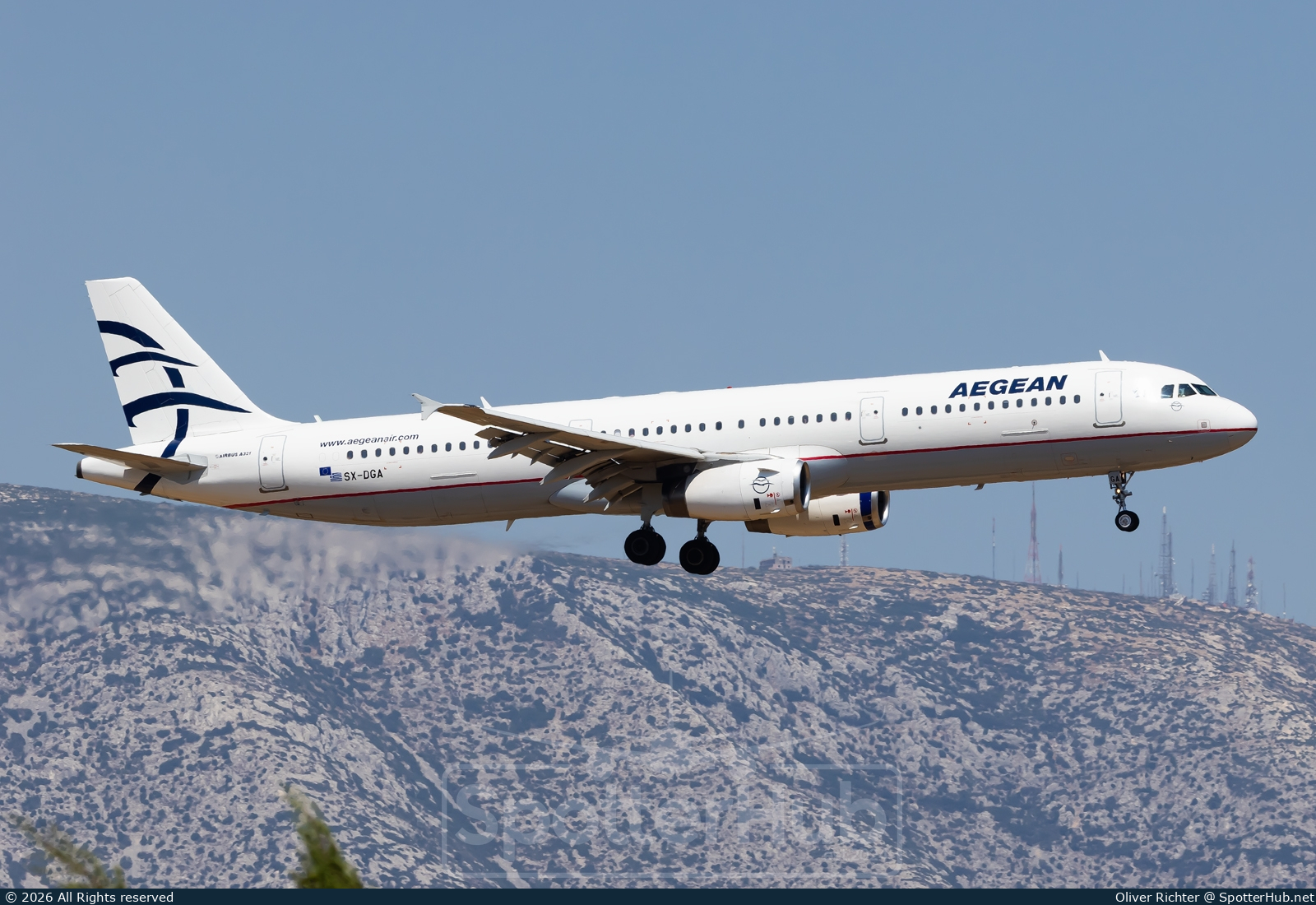 Photo of SX-DGA - Airbus A321-231 operated by Aegean Airlines
