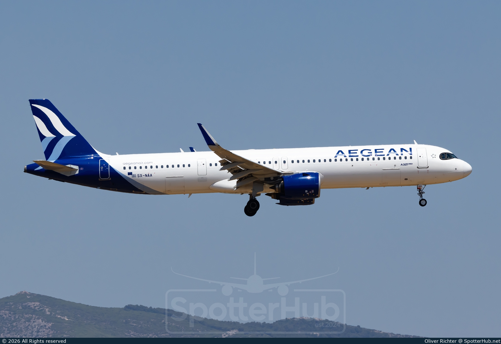 Photo of SX-NAA - Airbus A321-271NX operated by Aegean Airlines